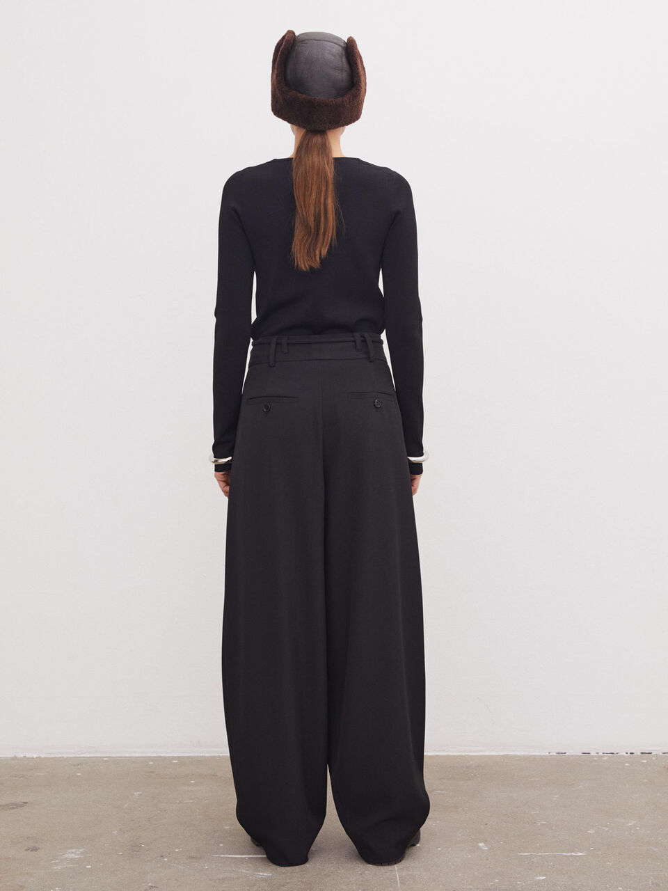 Povilo wide-leg twill trousers Povilo wide-leg twill trousers