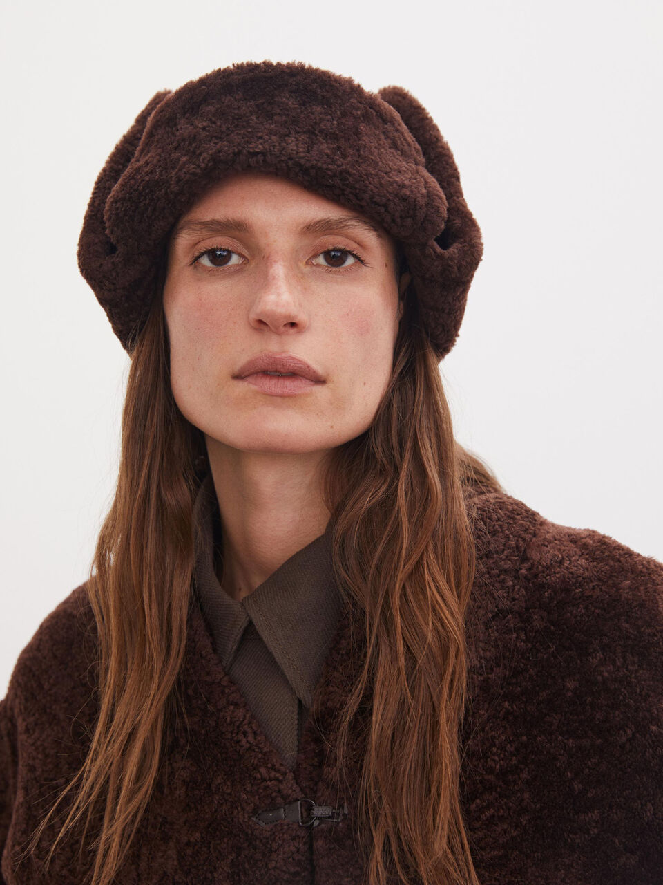 Shearleen trapperhat i shearling Shearleen trapperhat i shearling