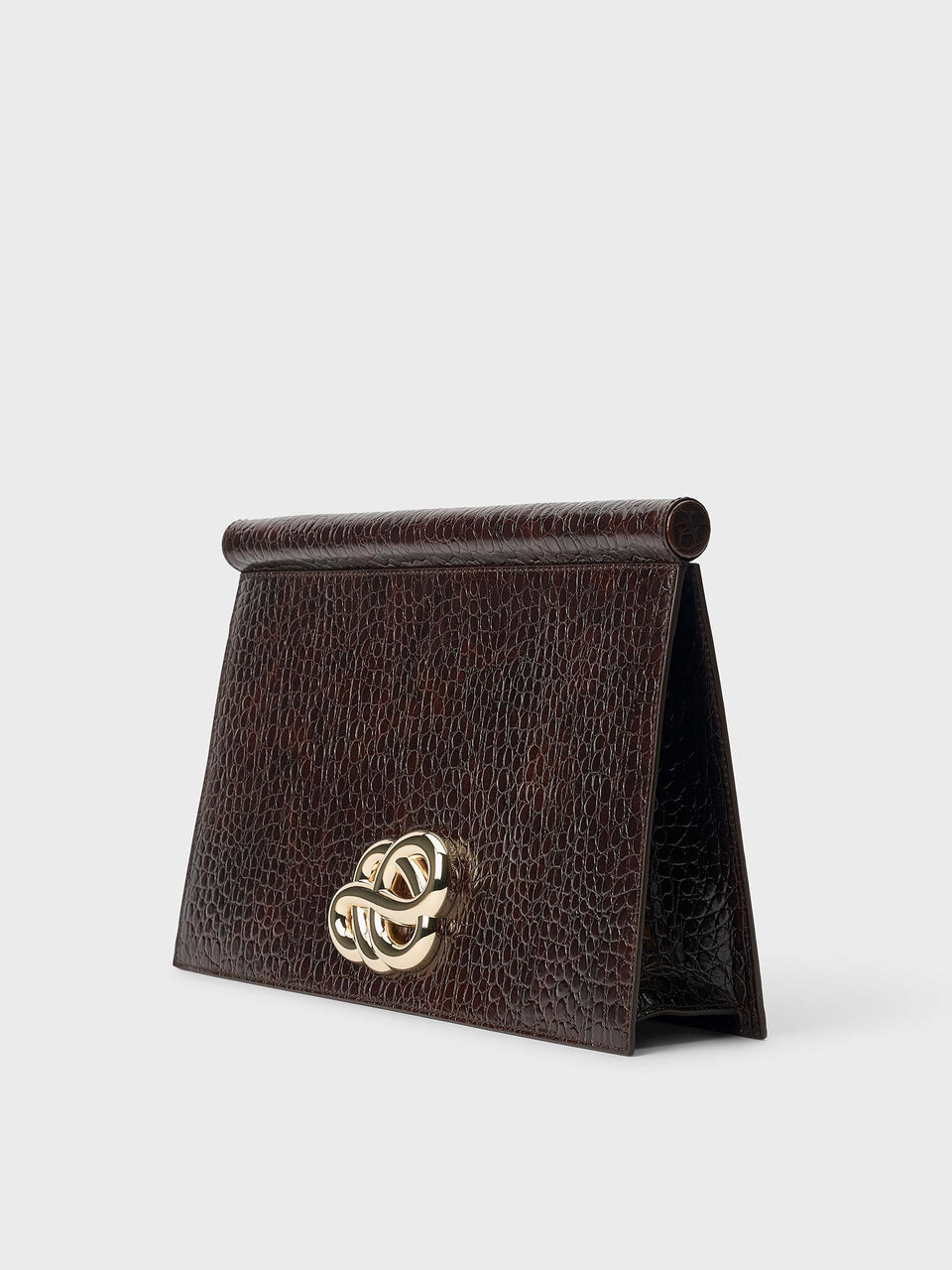 Tarisa croc leather Scribble clutch Tarisa croc leather Scribble clutch