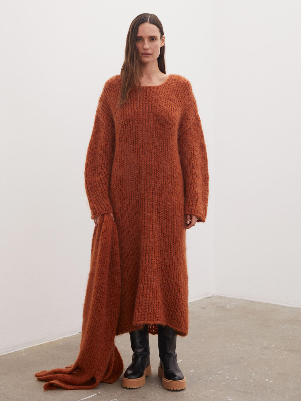 Velira mohair-blend knit dress Velira mohair-blend knit dress