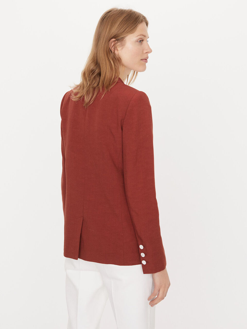 Linen-blend blazer Linen-blend blazer