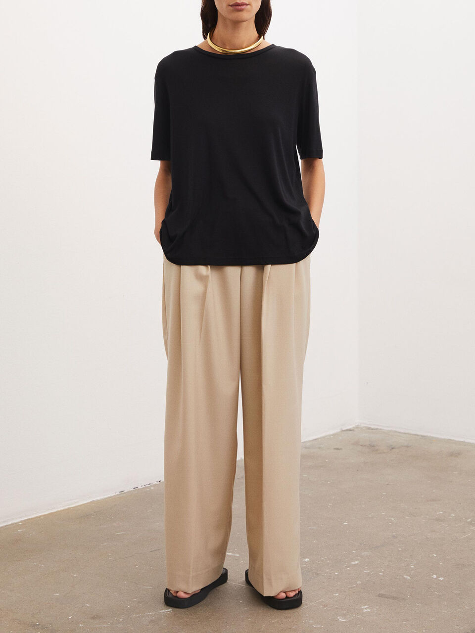 Aleah cotton-blend T-shirt Aleah cotton-blend T-shirt