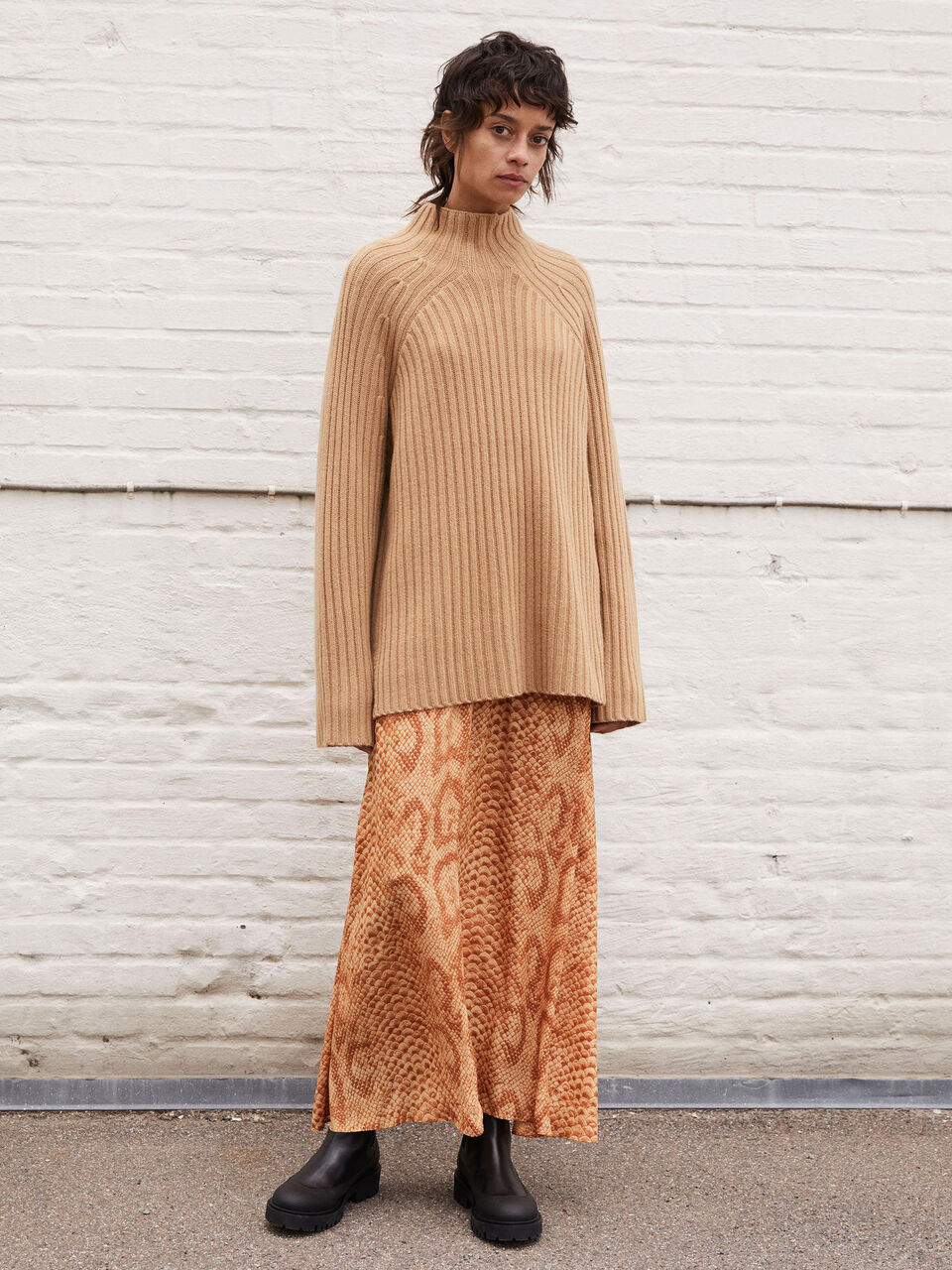 Peach knit sweater Peach knit sweater