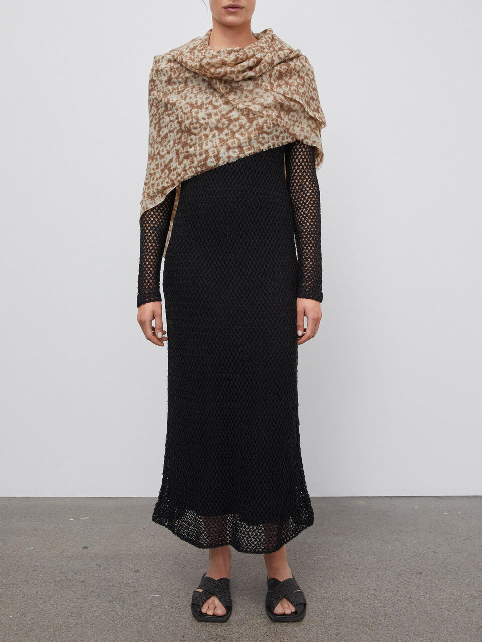 Cheetah wool scarf Cheetah wool scarf