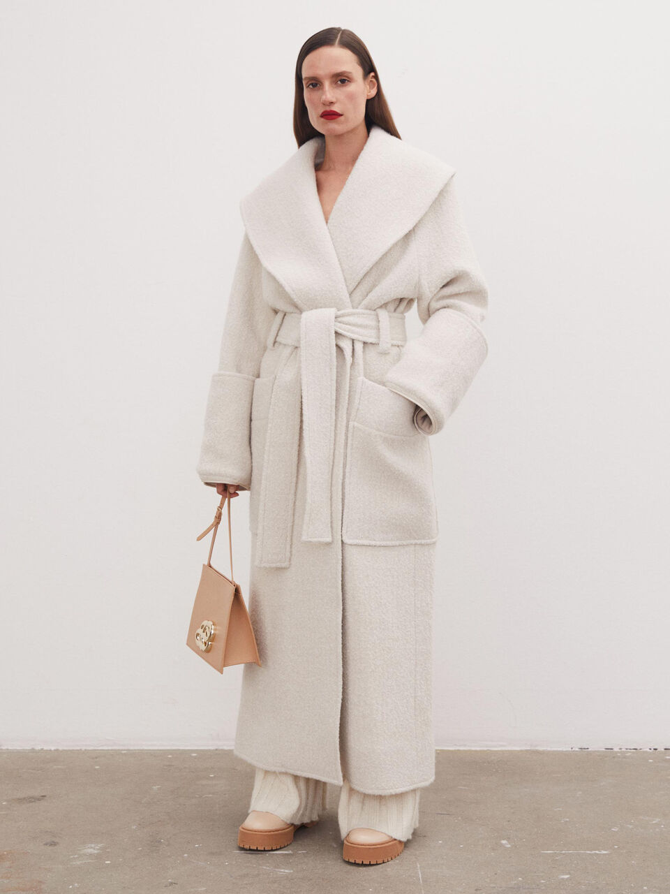 Crocus recycled wool-blend coat Crocus recycled wool-blend coat