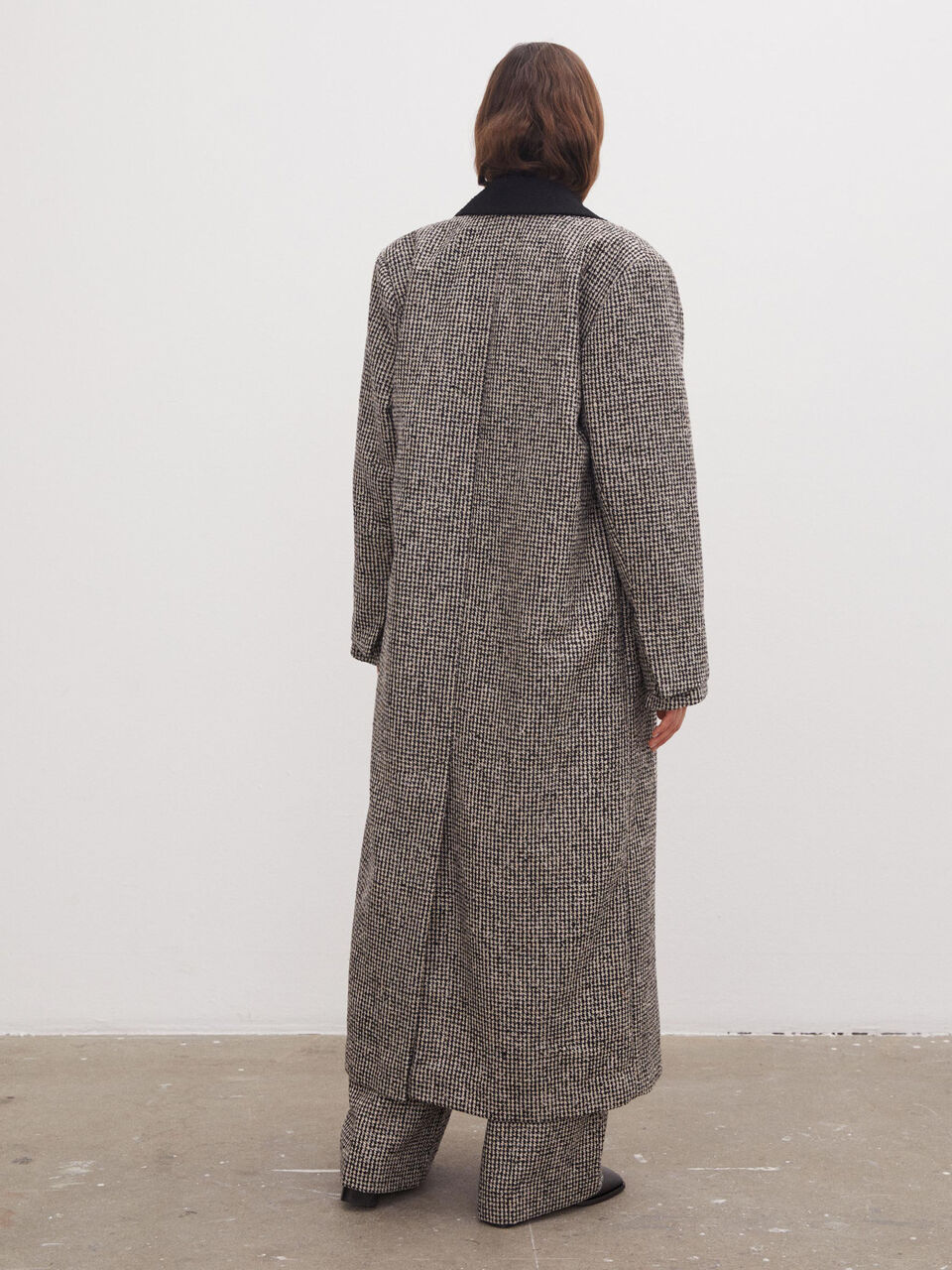Flyette double-breasted coat Flyette double-breasted coat