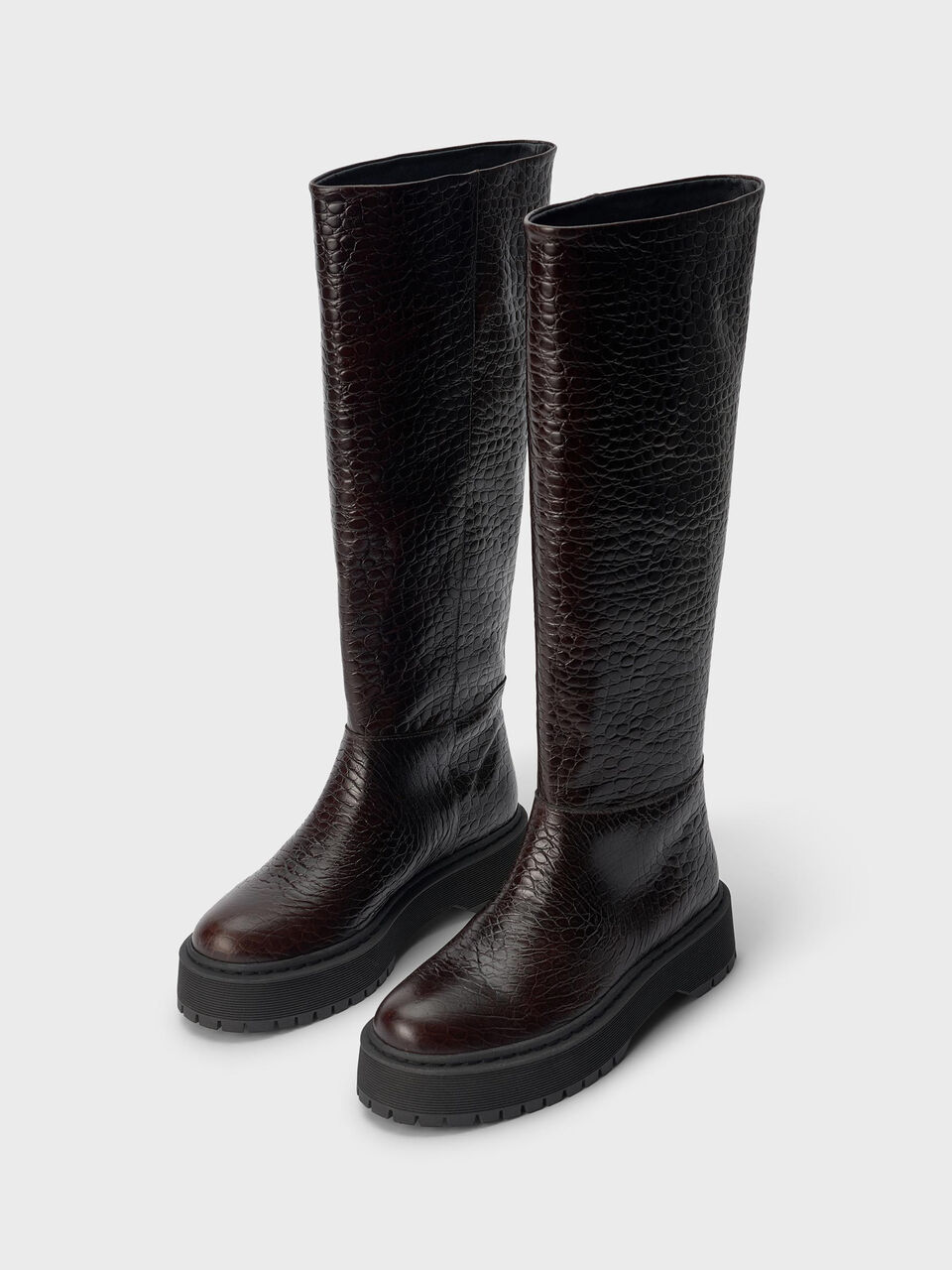 Sarla croc-embossed leather boots Sarla croc-embossed leather boots