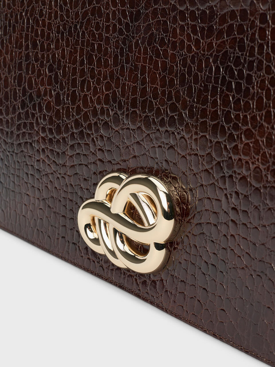 Tarisa croc leather Scribble clutch Tarisa croc leather Scribble clutch