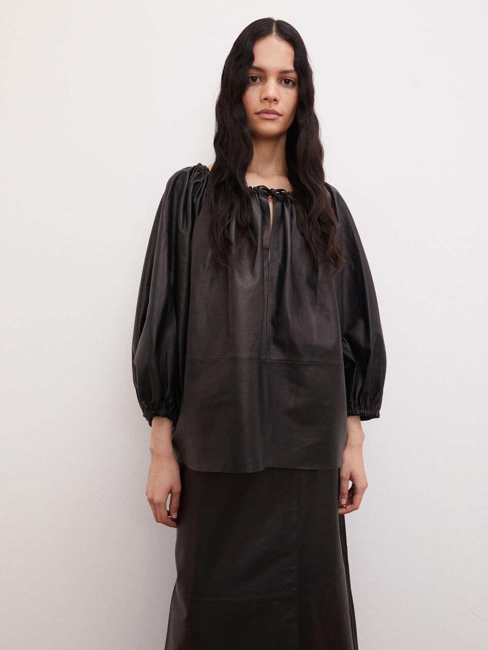 Deltaria leather shirt Deltaria leather shirt