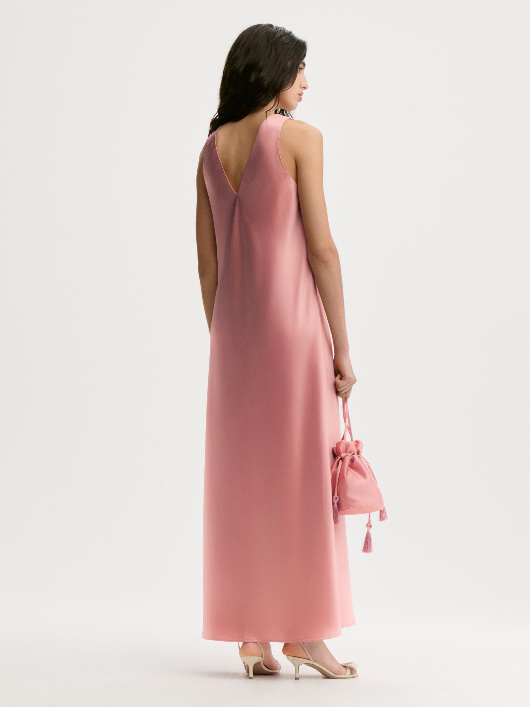 Levita satin maxi dress