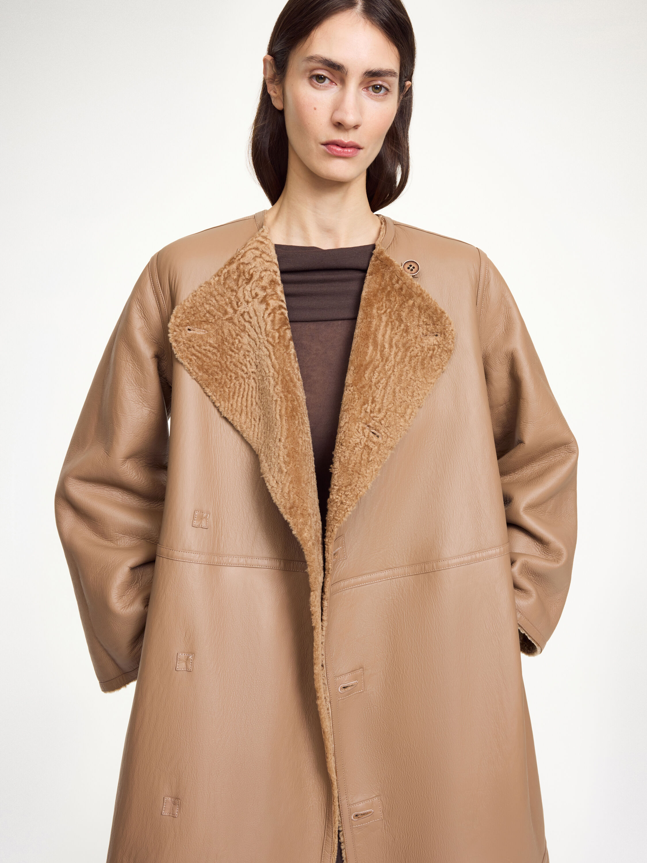 Sandria shearling coat