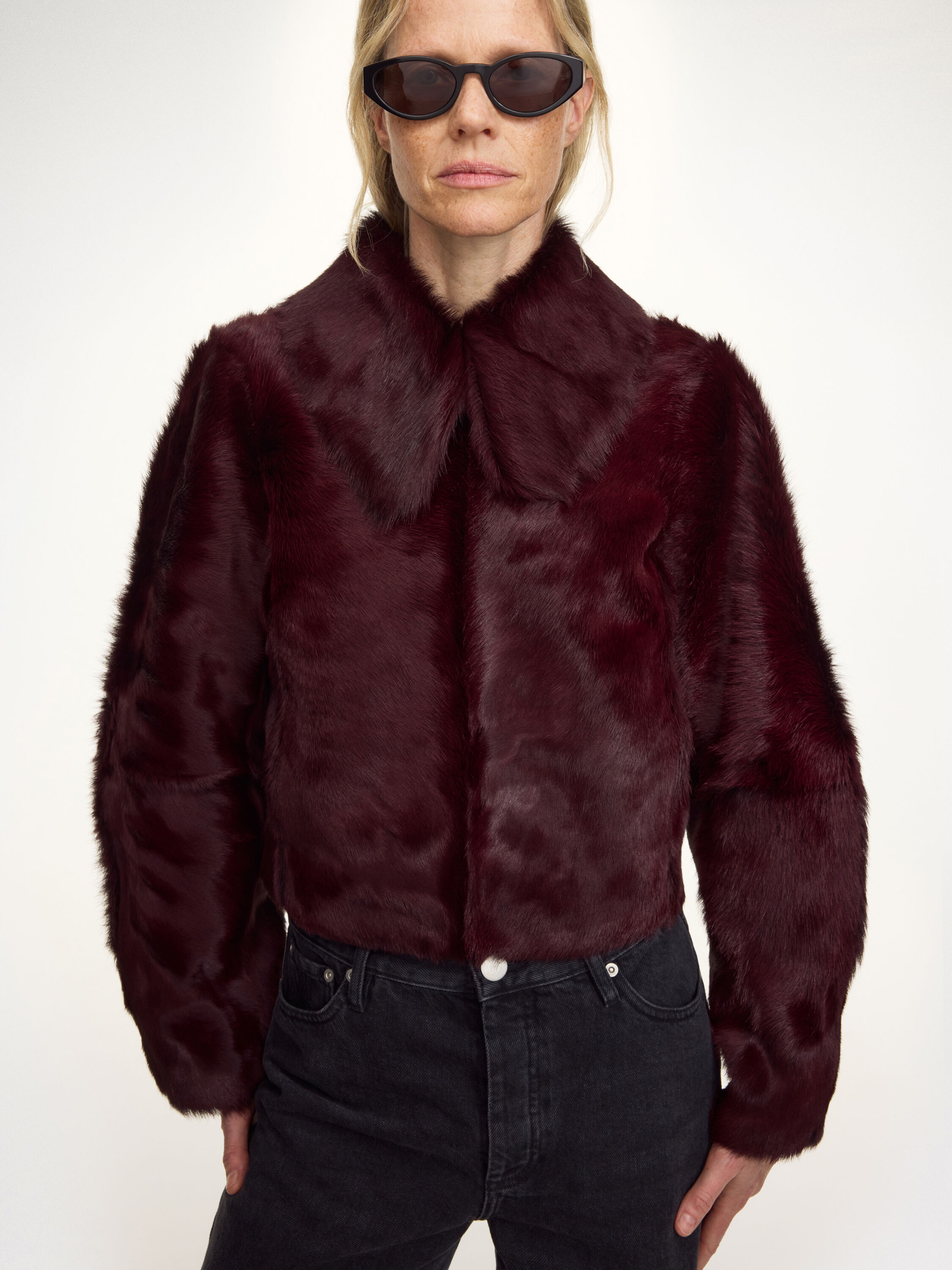 Rowani shearling calf jacket