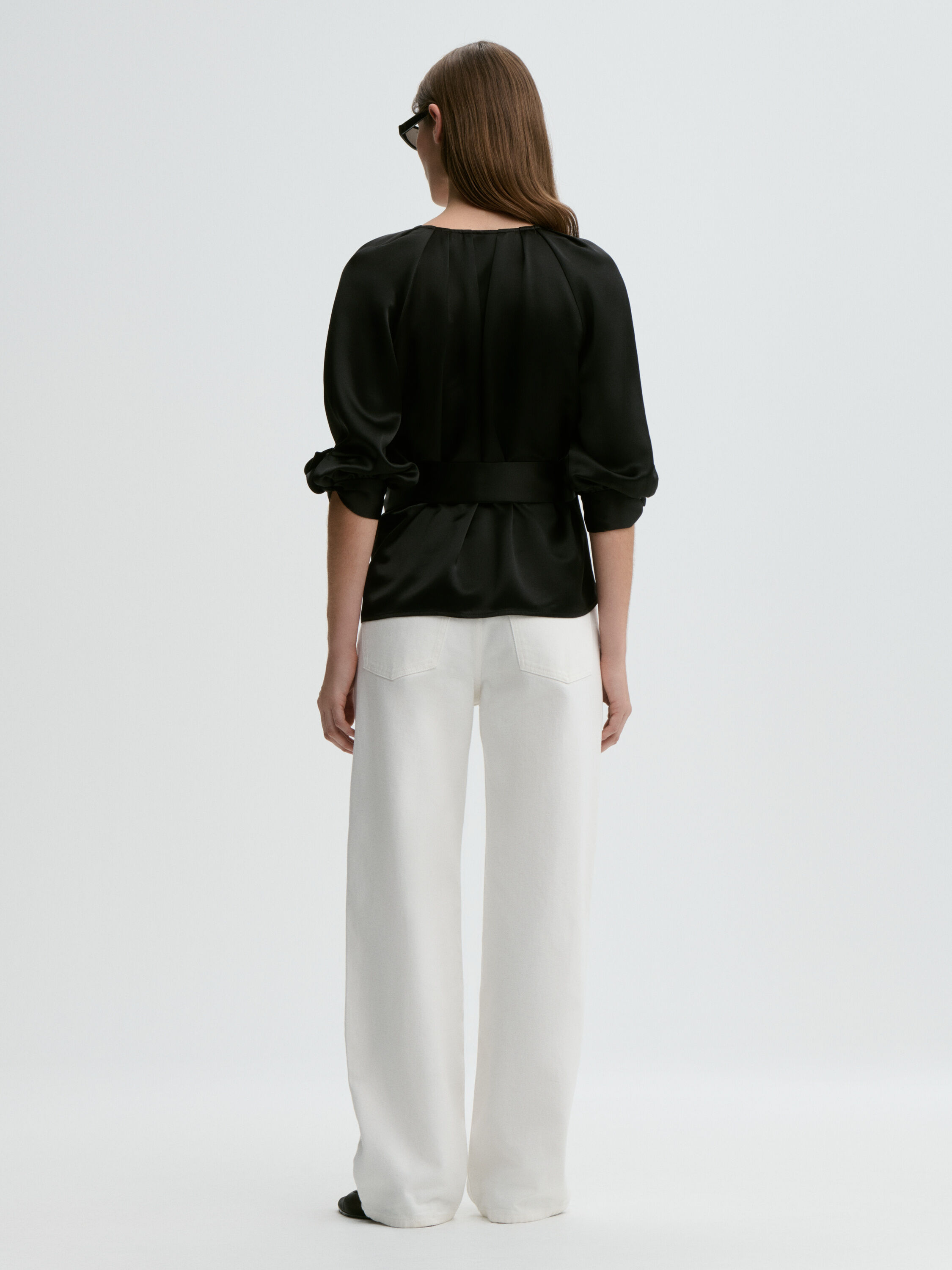 Pacey satin blouse