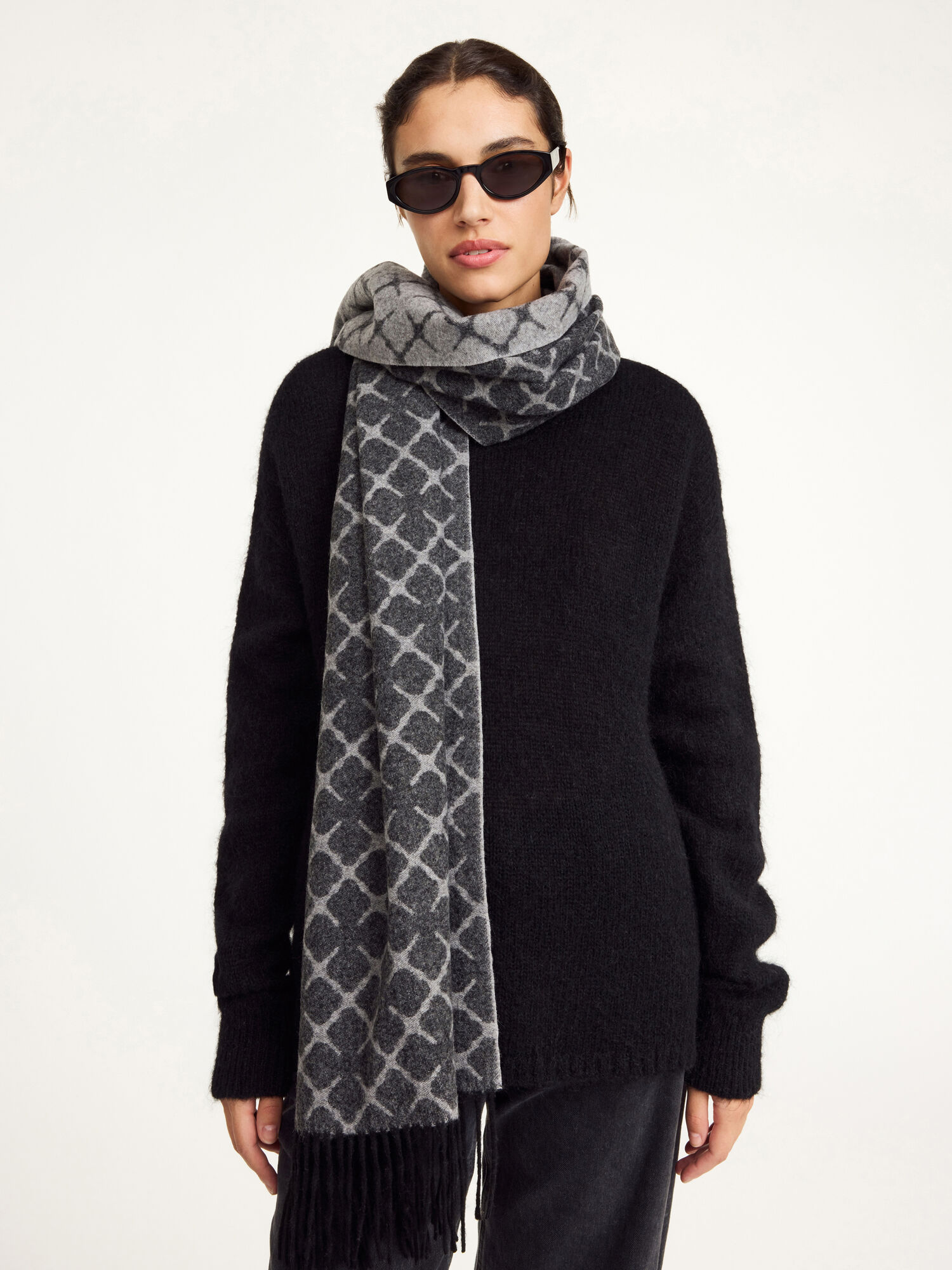 Ortega cashmere-blend scarf