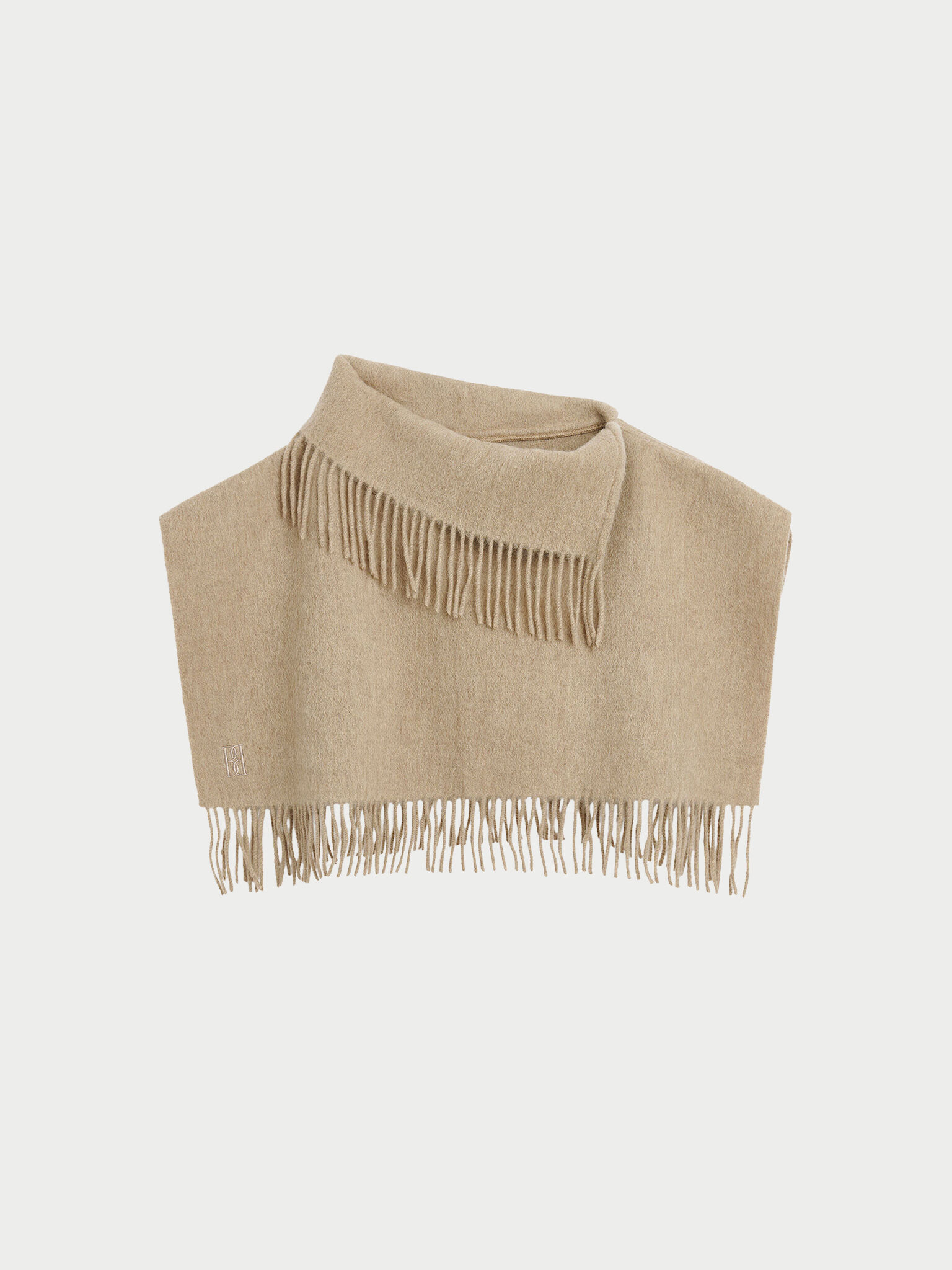 Plastron &agrave; franges en laine Turtla