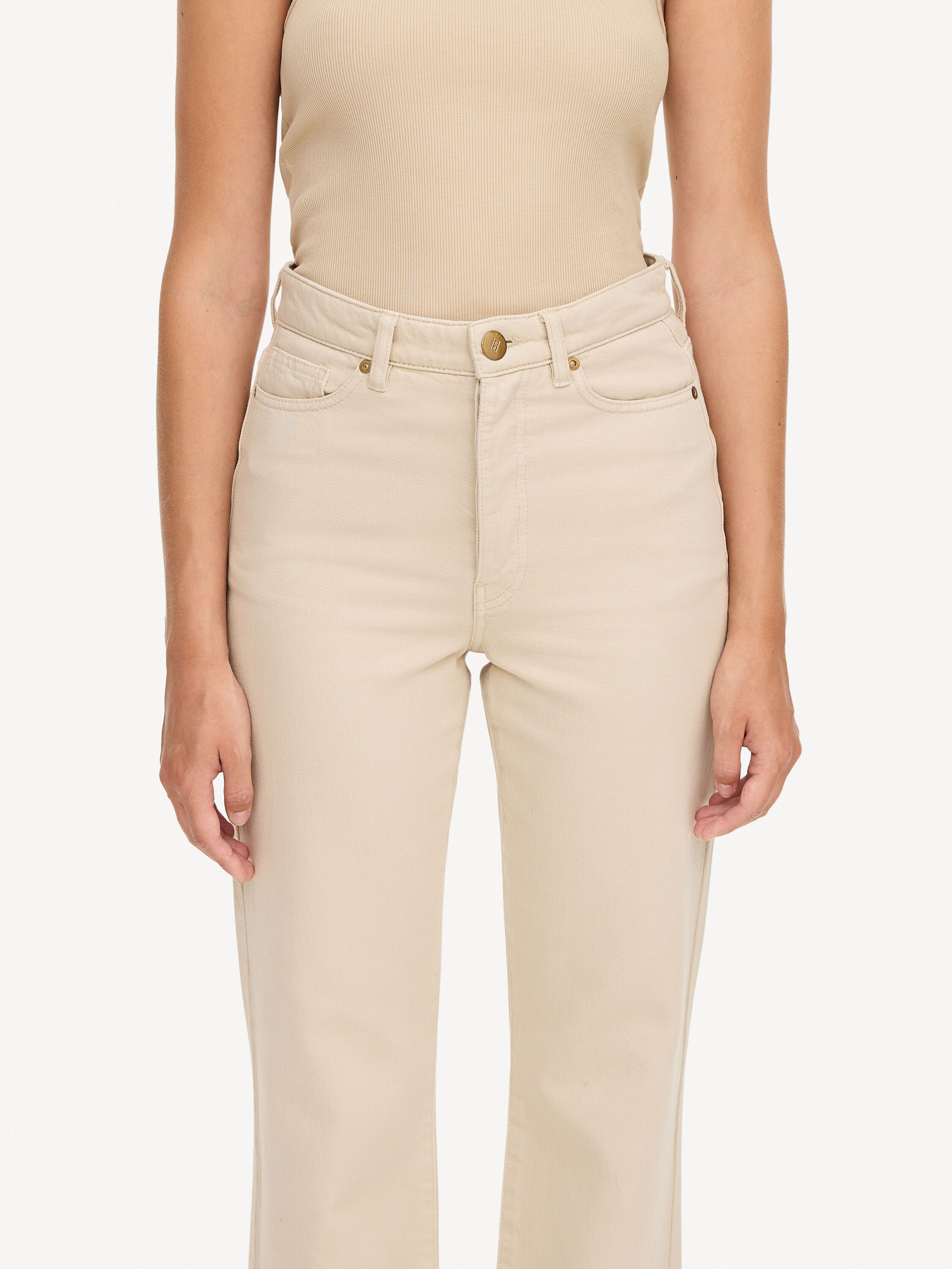 Topshop beige jeans on sale