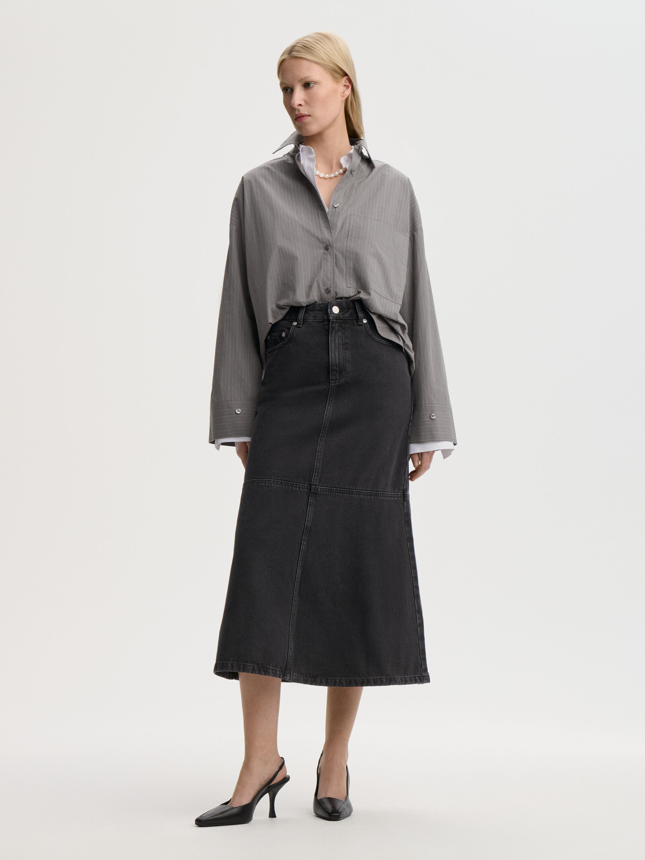 Solene denim skirt