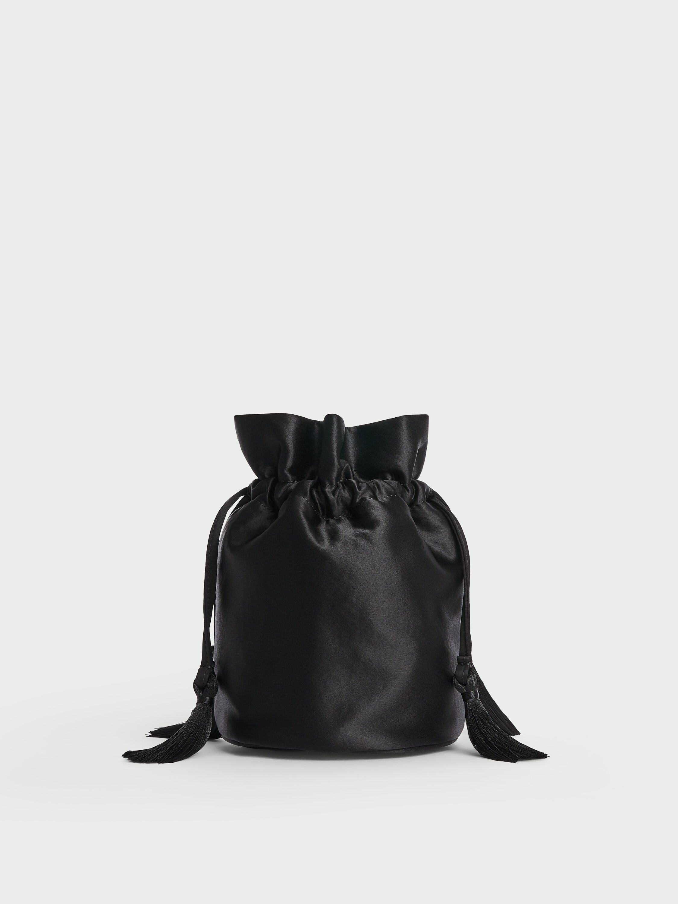 Landinna satin bucket bag