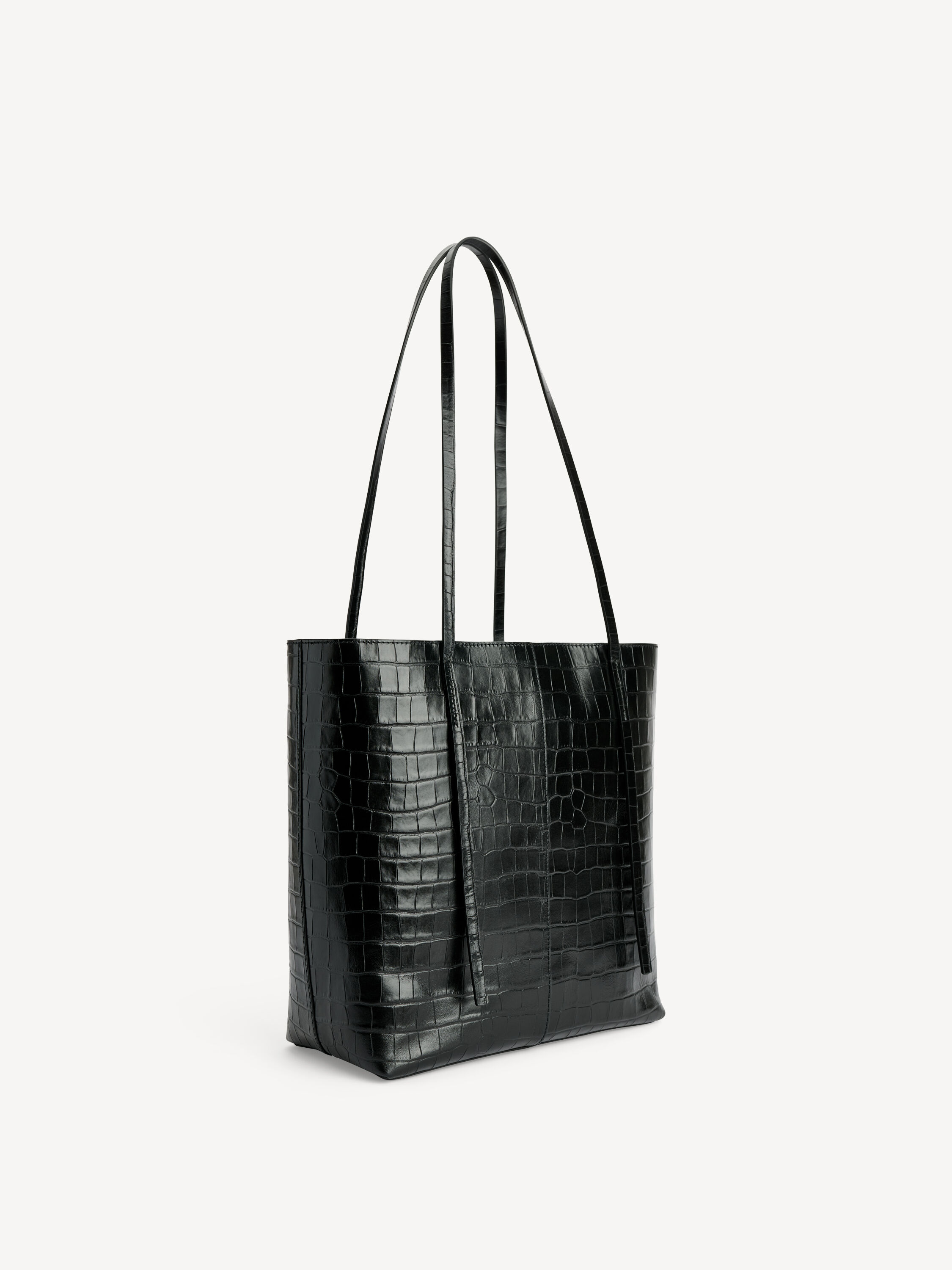 Abilso Croco leather tote