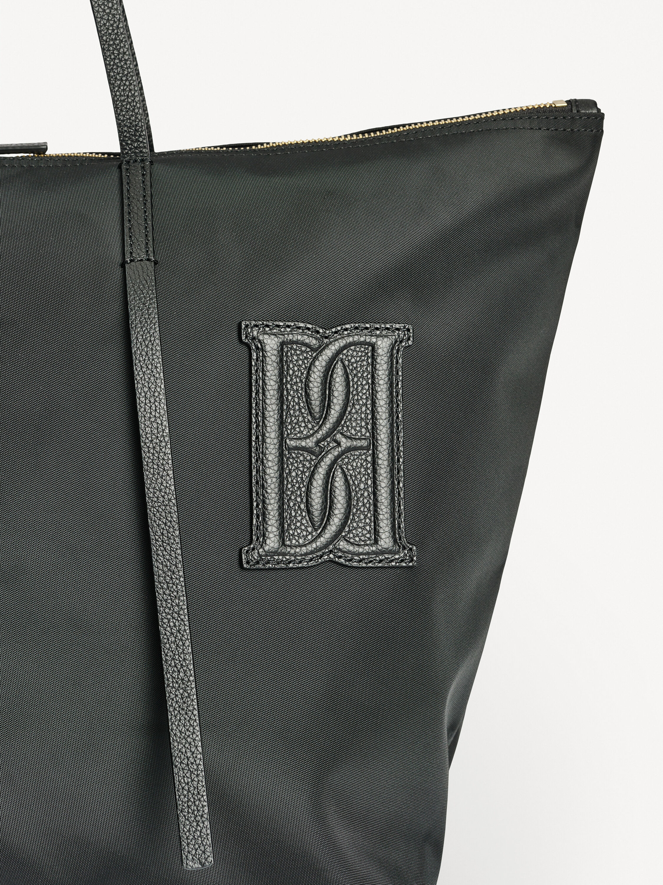 Black store shopper handbag