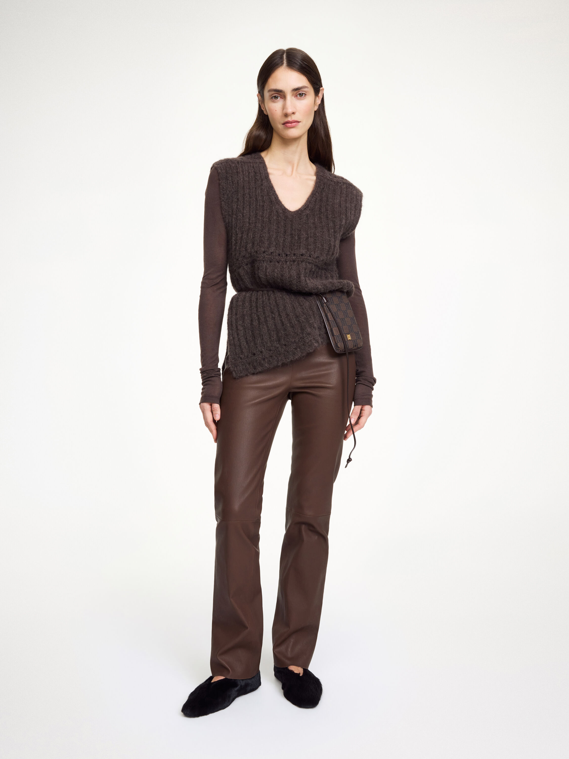 Florentina Long leather trousers