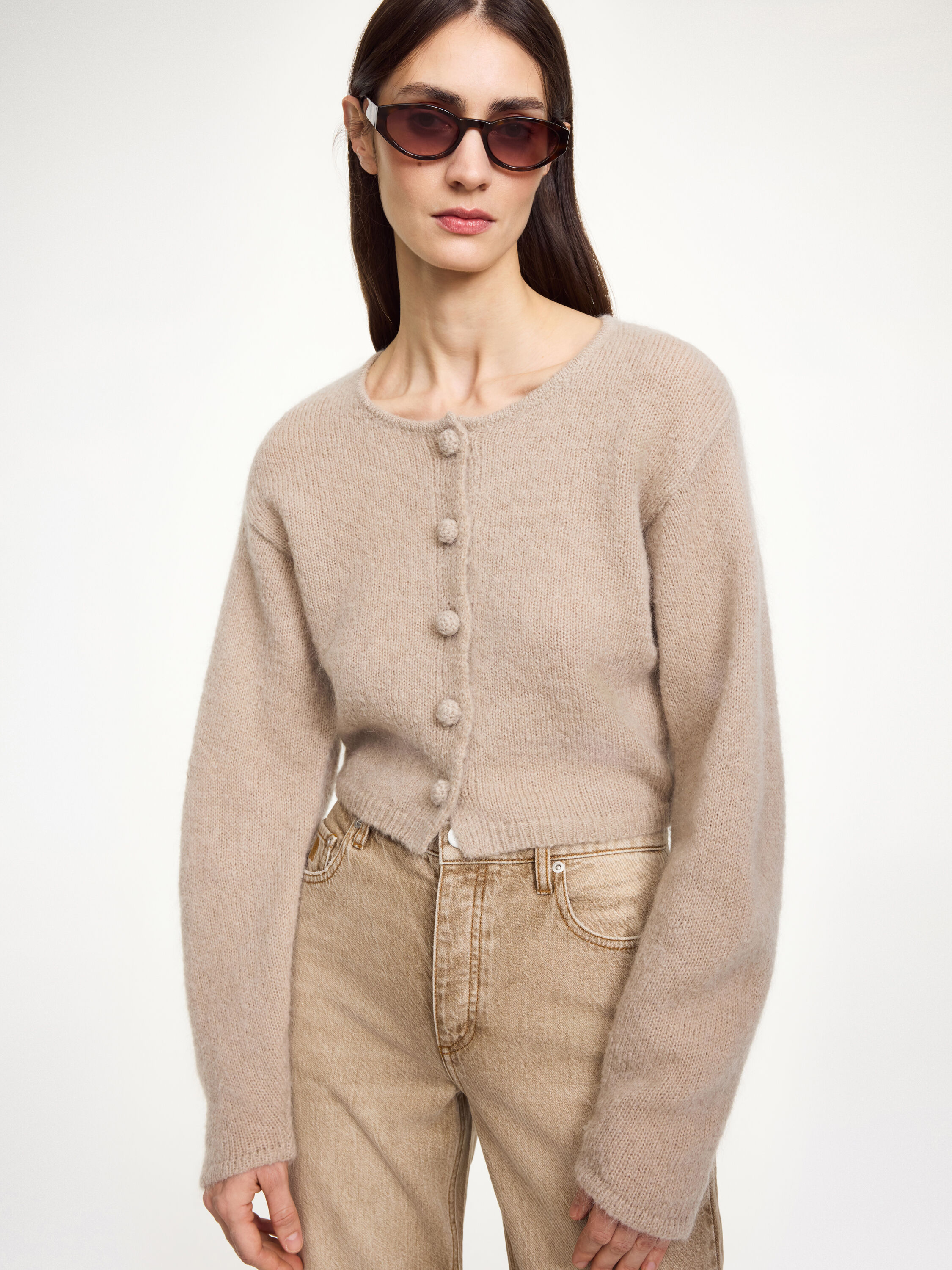 Zharea wool-blend cardigan