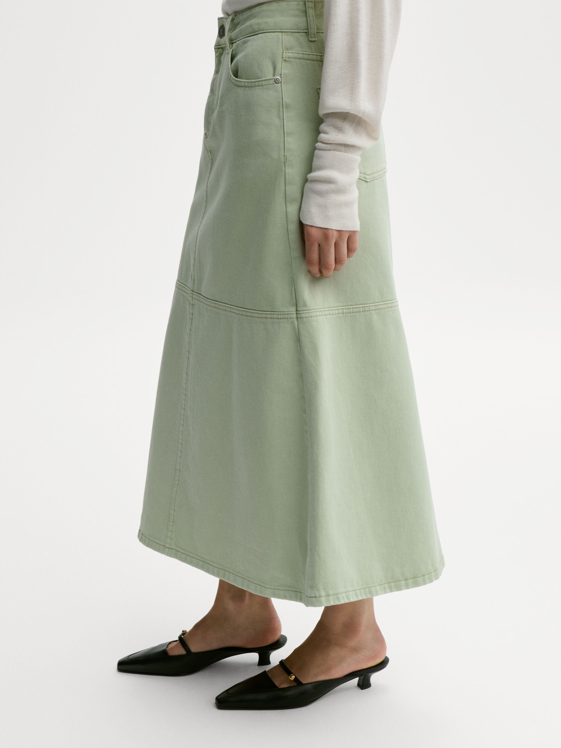 Solene denim skirt
