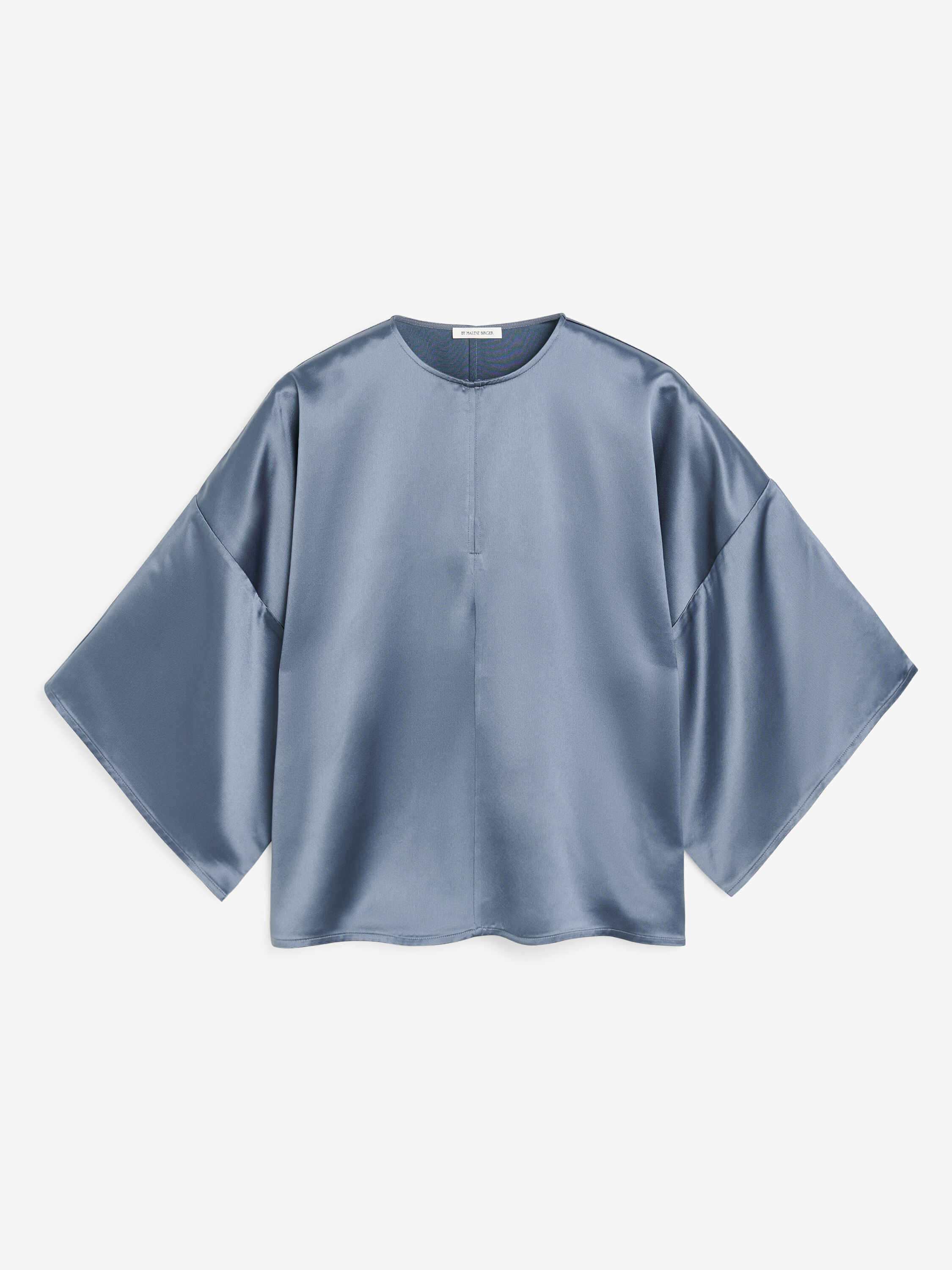 売れ筋商品|||バイマレンバーガー シャツ レディース トップス CICIE - Blouse - grisaille By Malene Birger Cicie Kimono-Sleeve Satin Blouse | Neiman