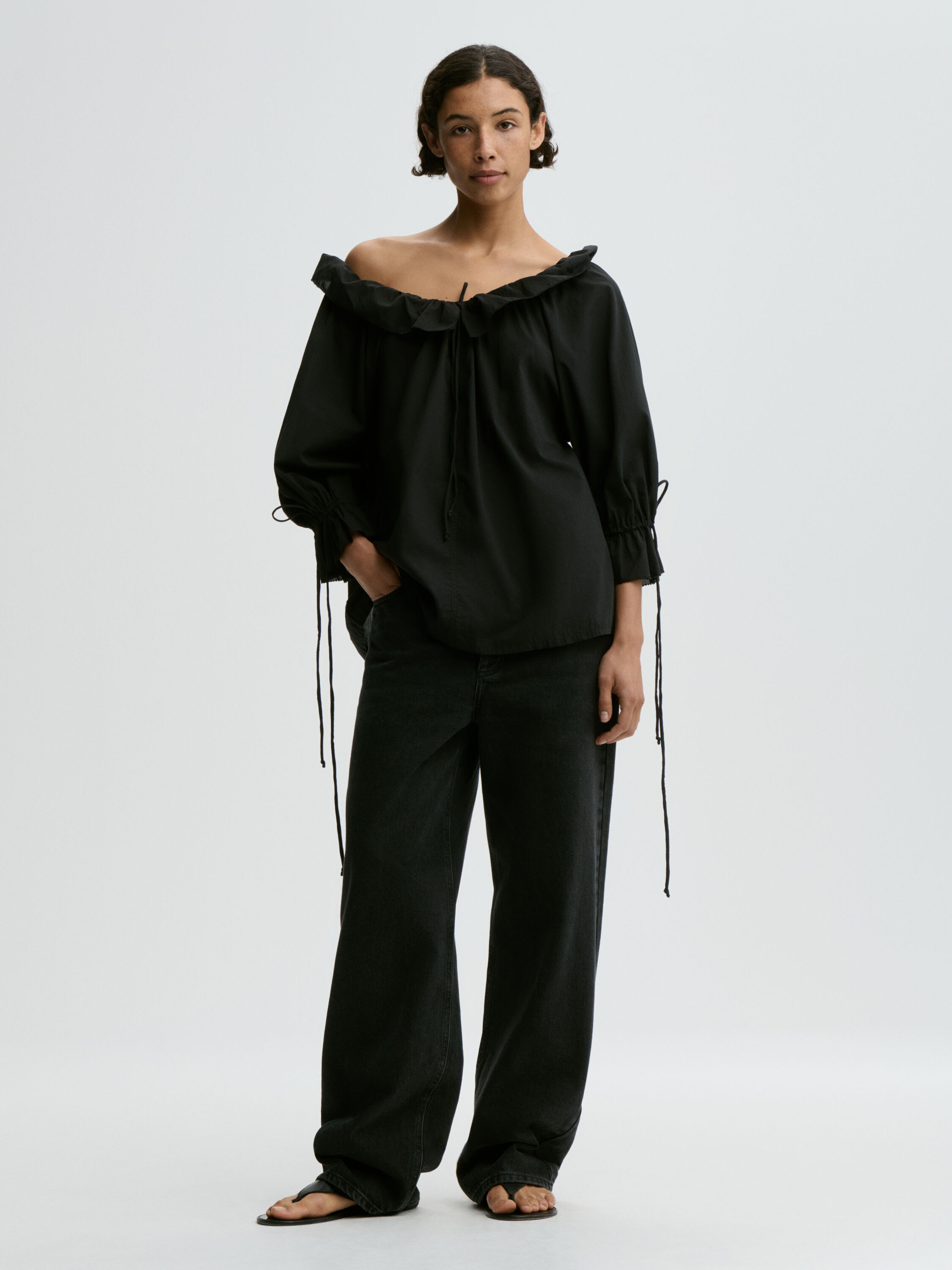 Dicte Voile organic cotton blouse