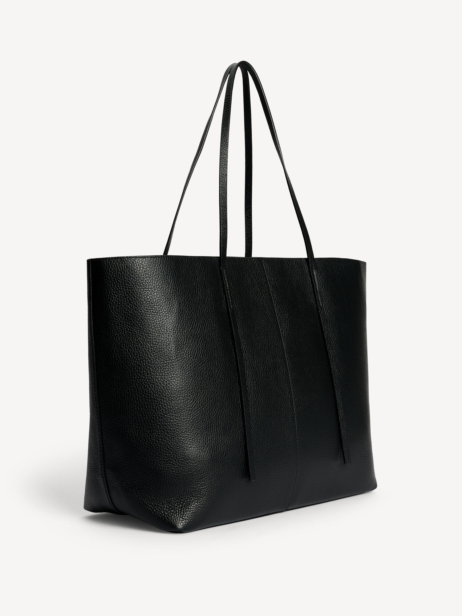 Tote Bag Sac Fourre Tout Cuir Noir Grand Sac Fourre-tout En Cuir