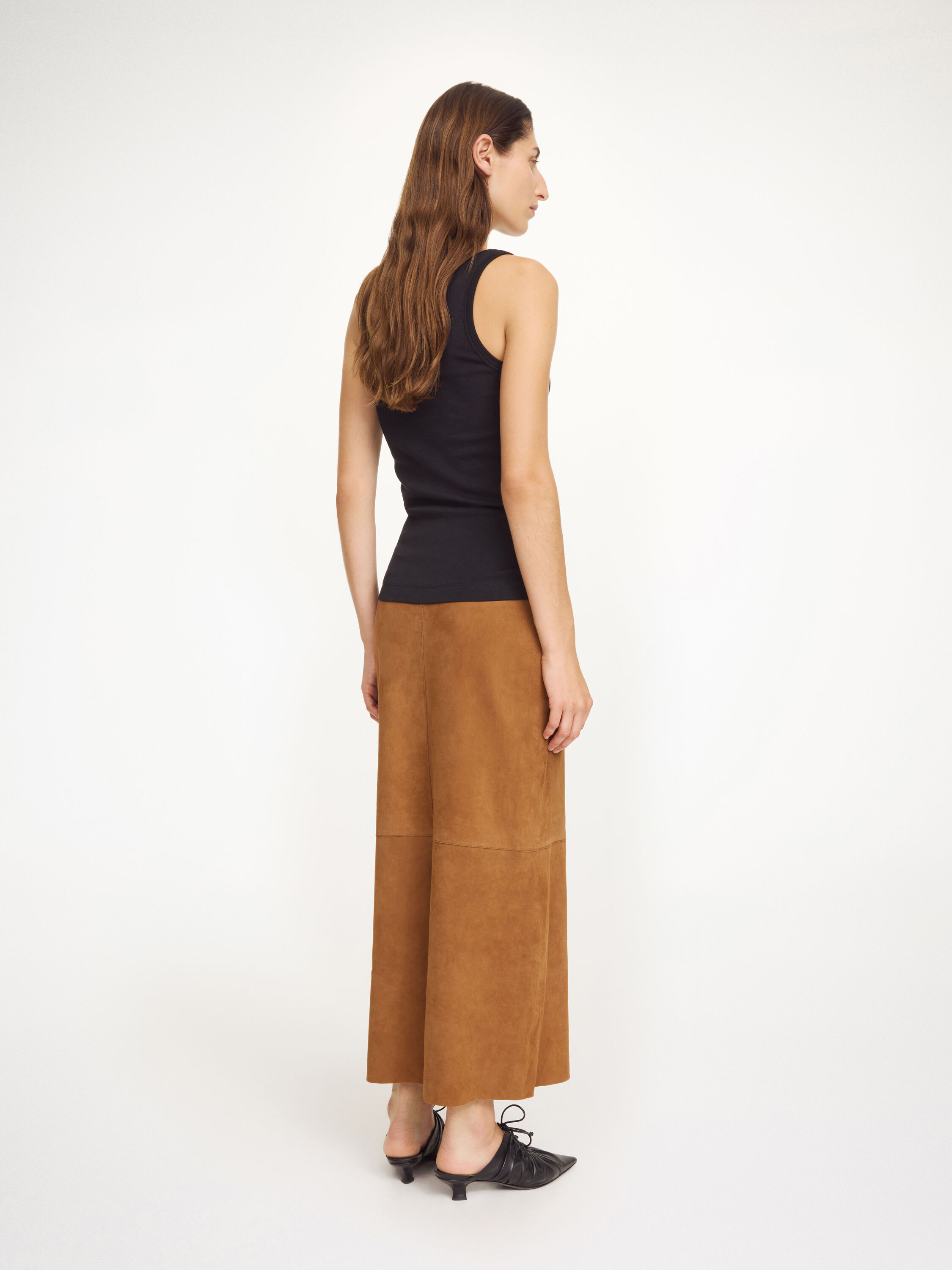 Palomie Suede maxi skirt