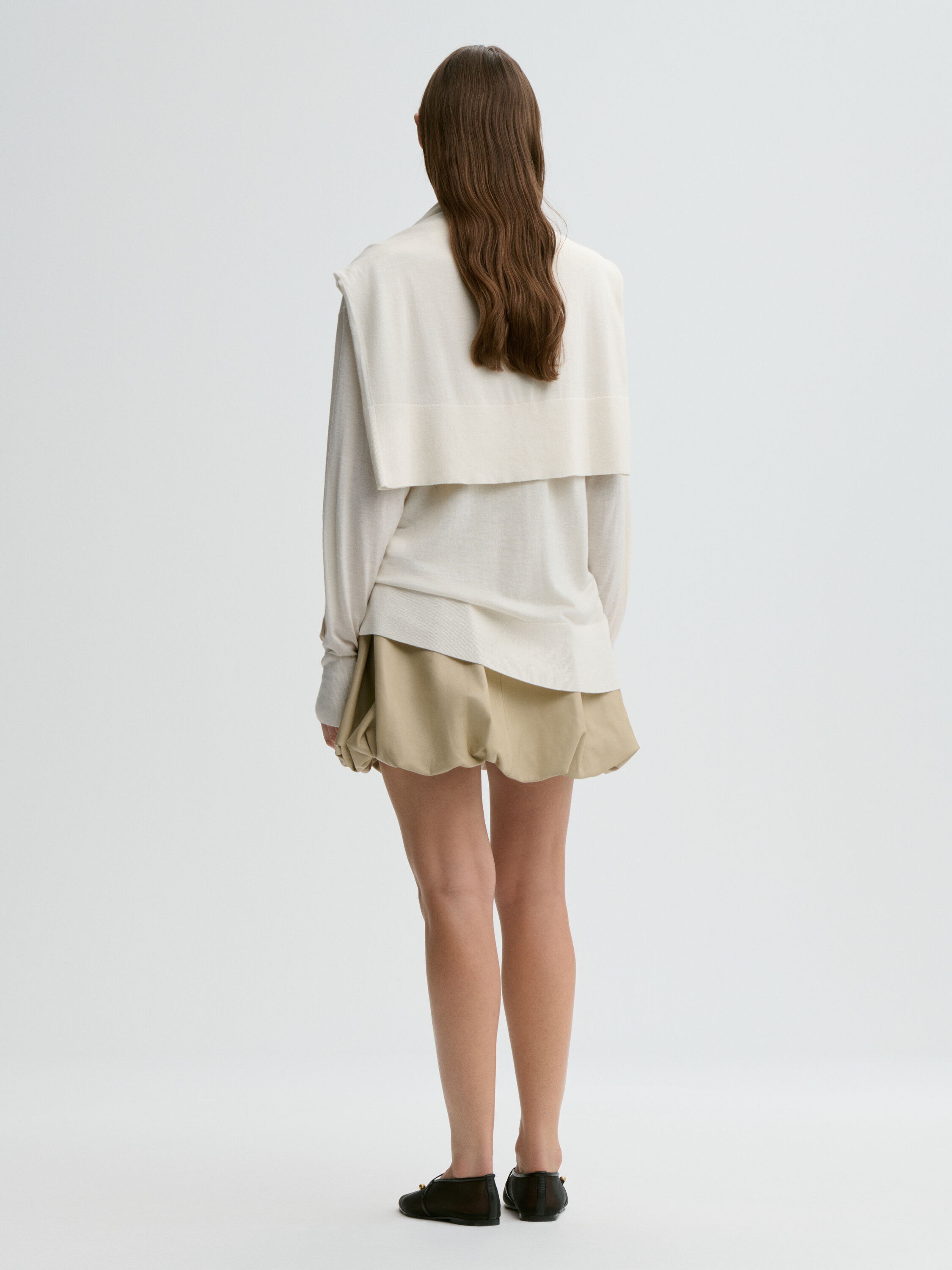 EXCLUSIVE: Brey Leather mini skirt