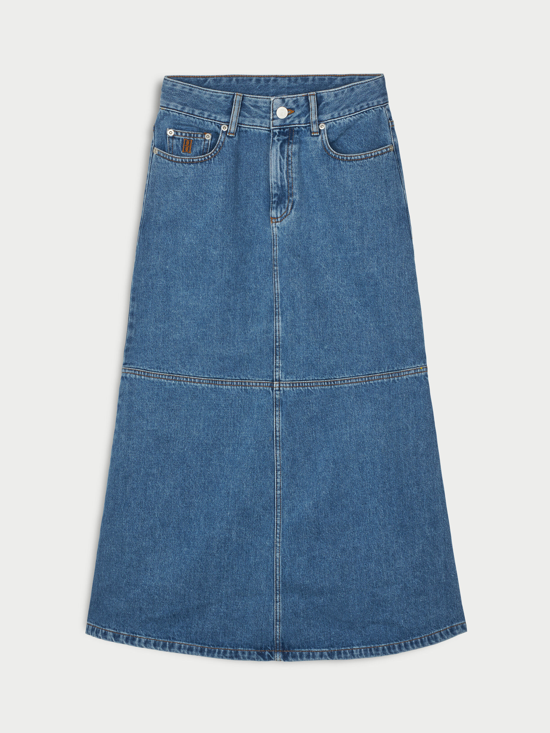 Solene denimnederdel