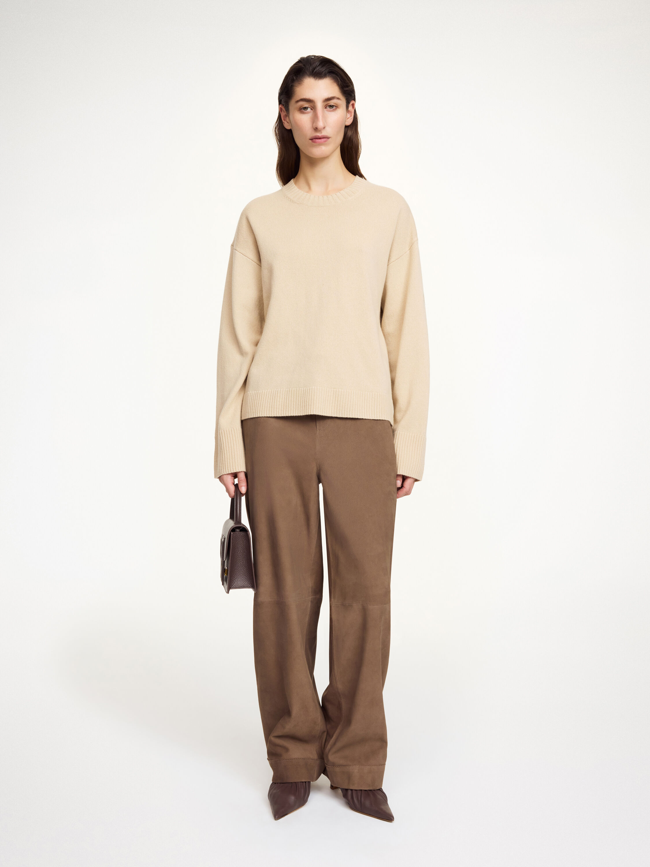 Joanni suede trousers