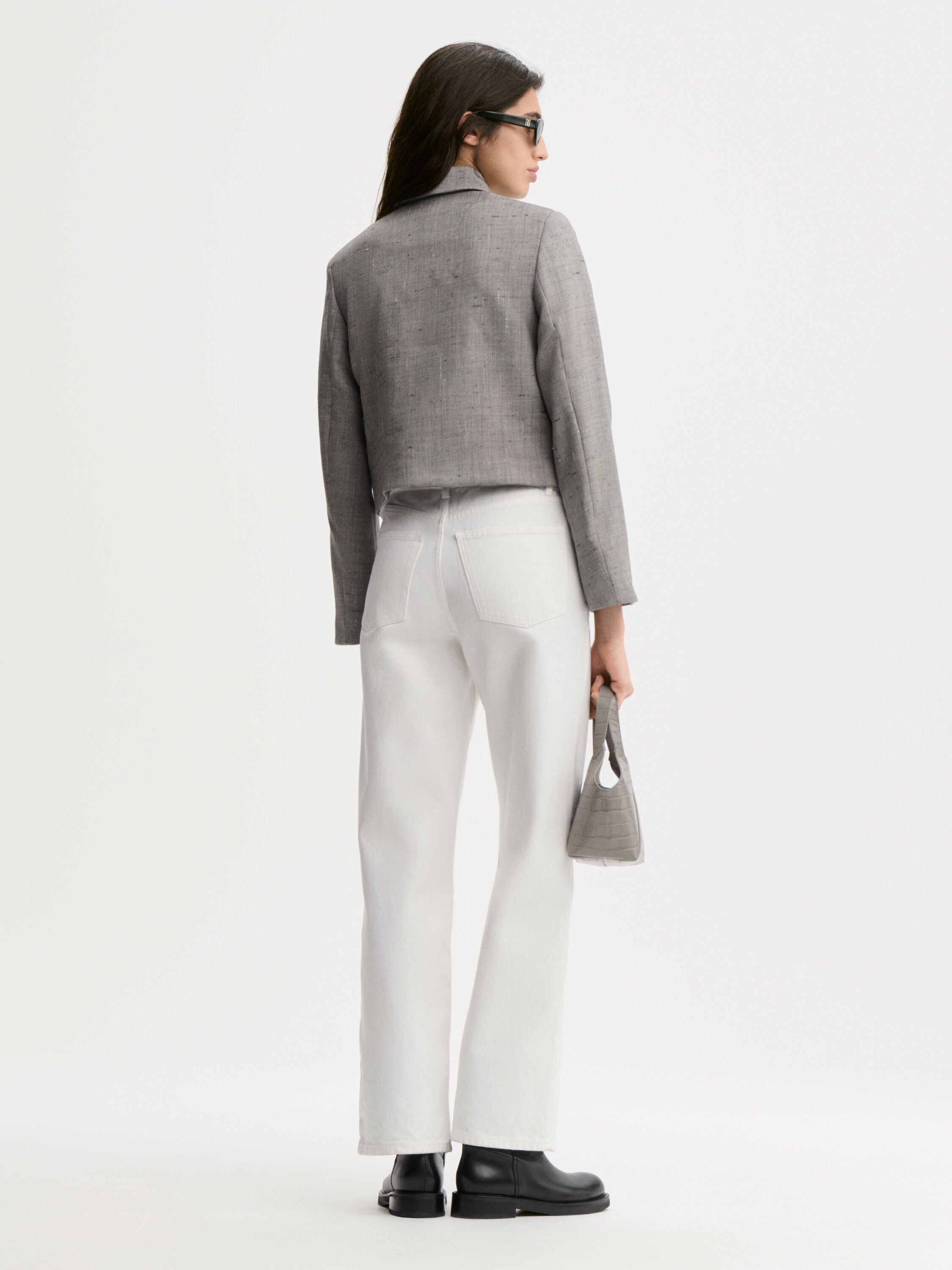 Angie single-breasted wool blazer