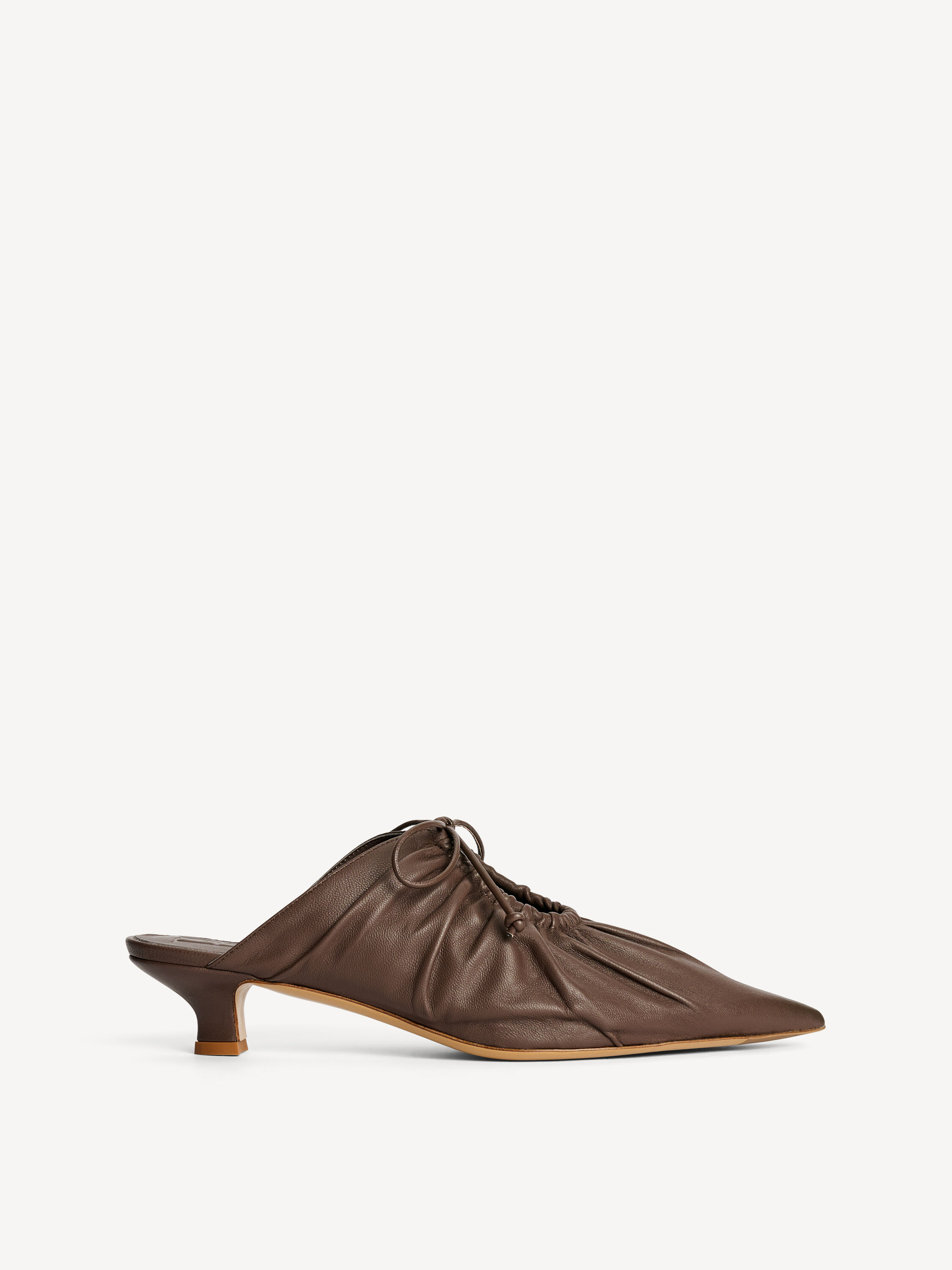 Masey leather mules