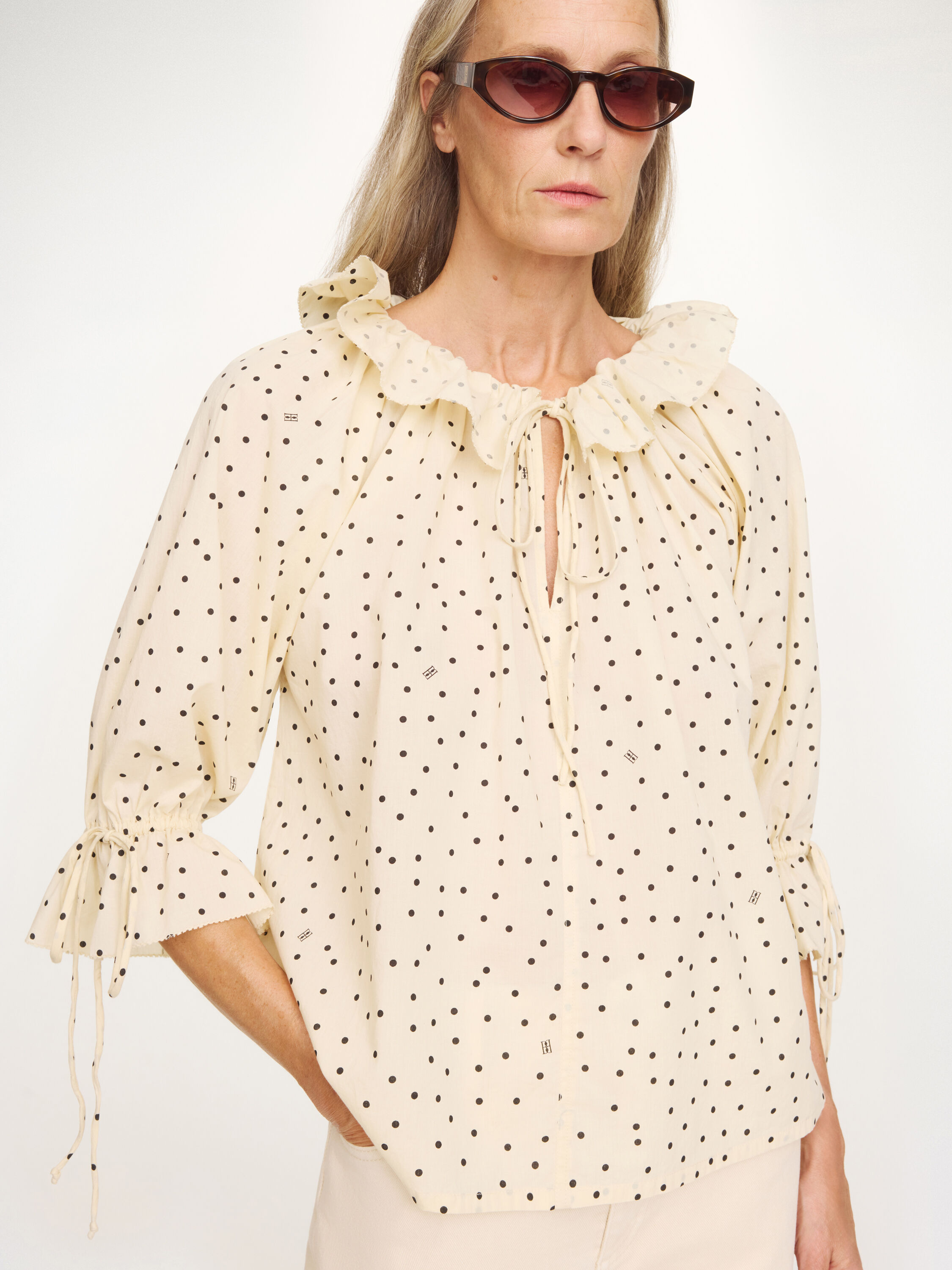 Dicte Voile organic cotton blouse