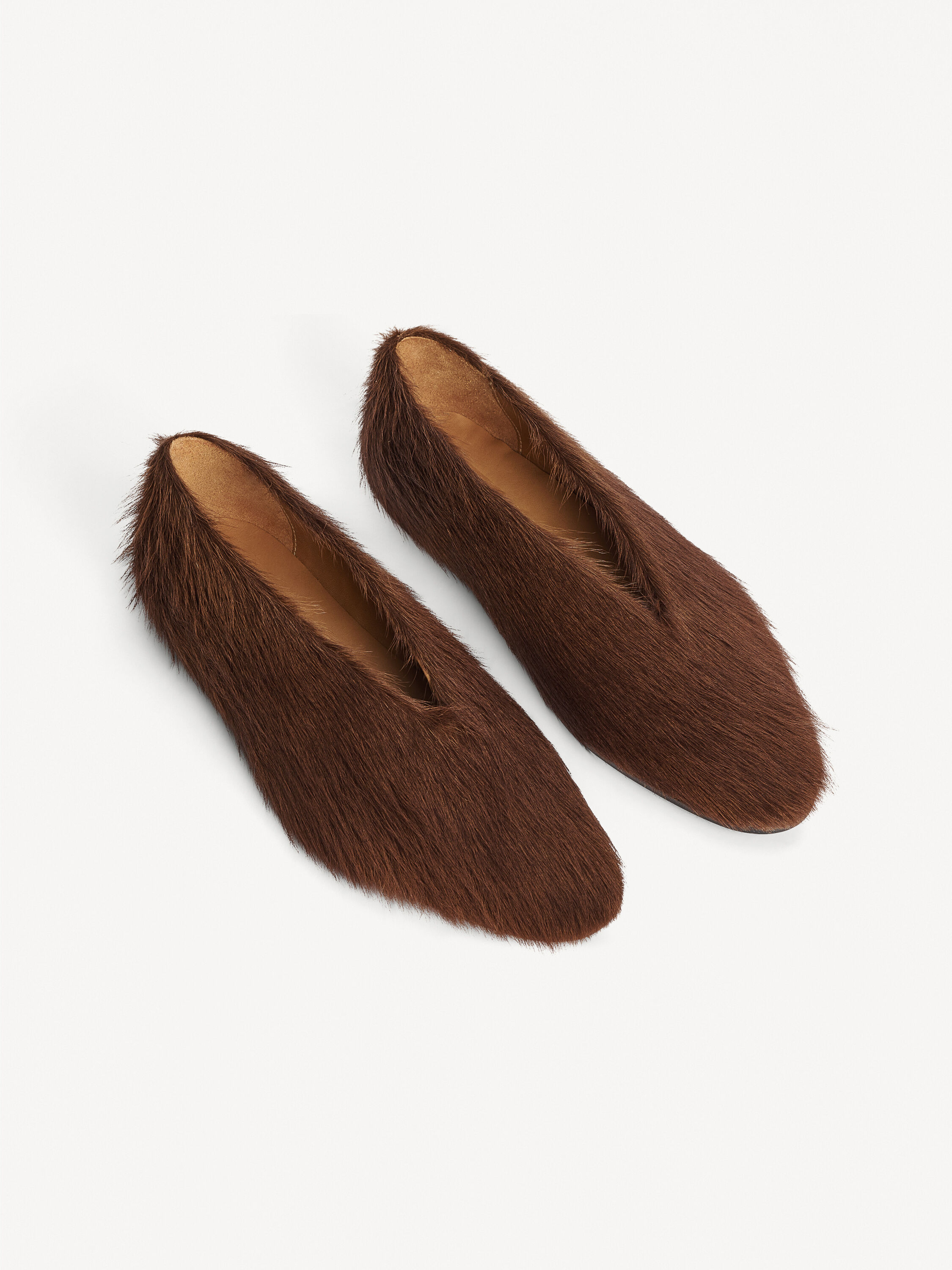 Furry flats hot sale