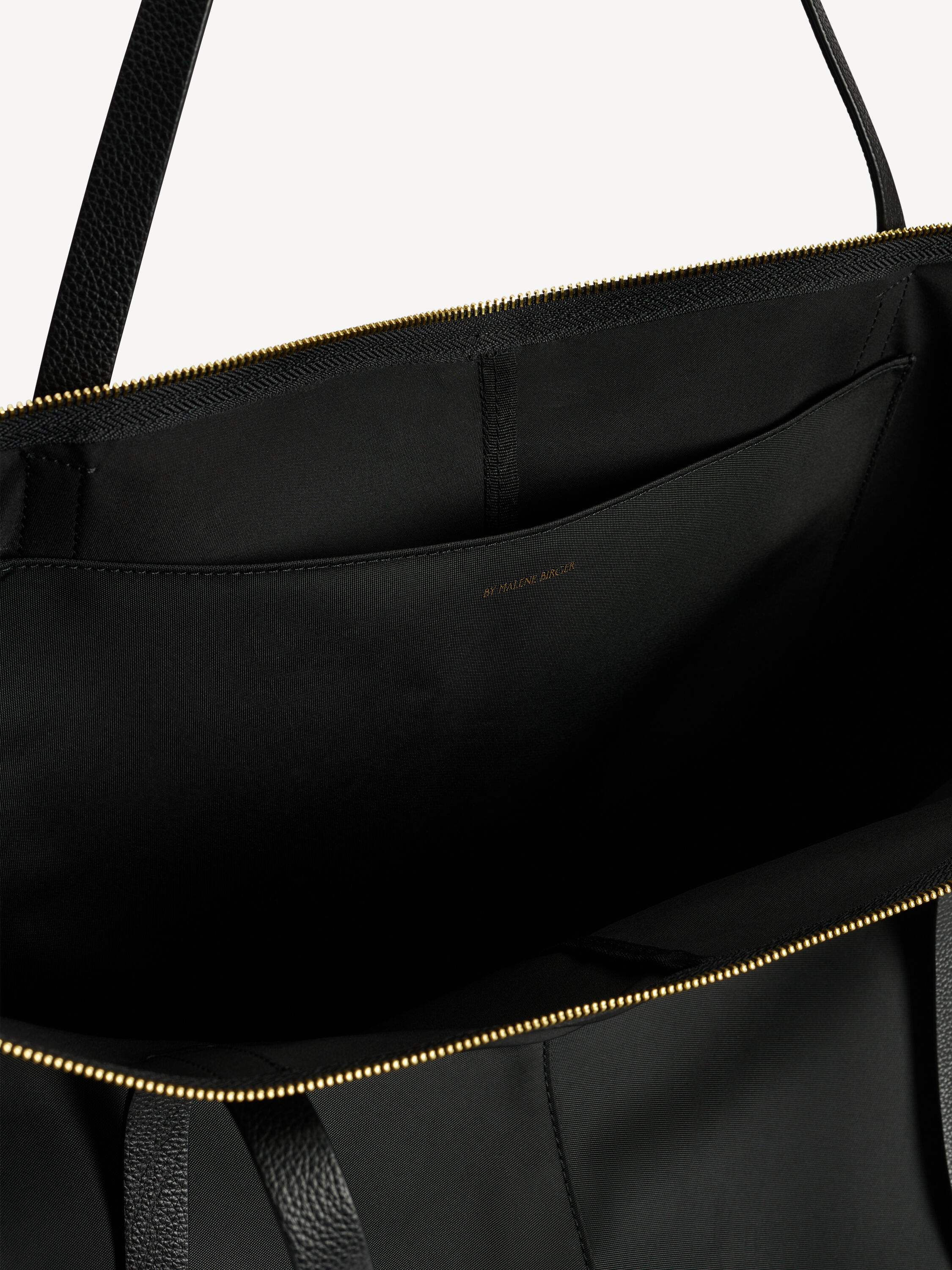 Black zip up tote bag sales