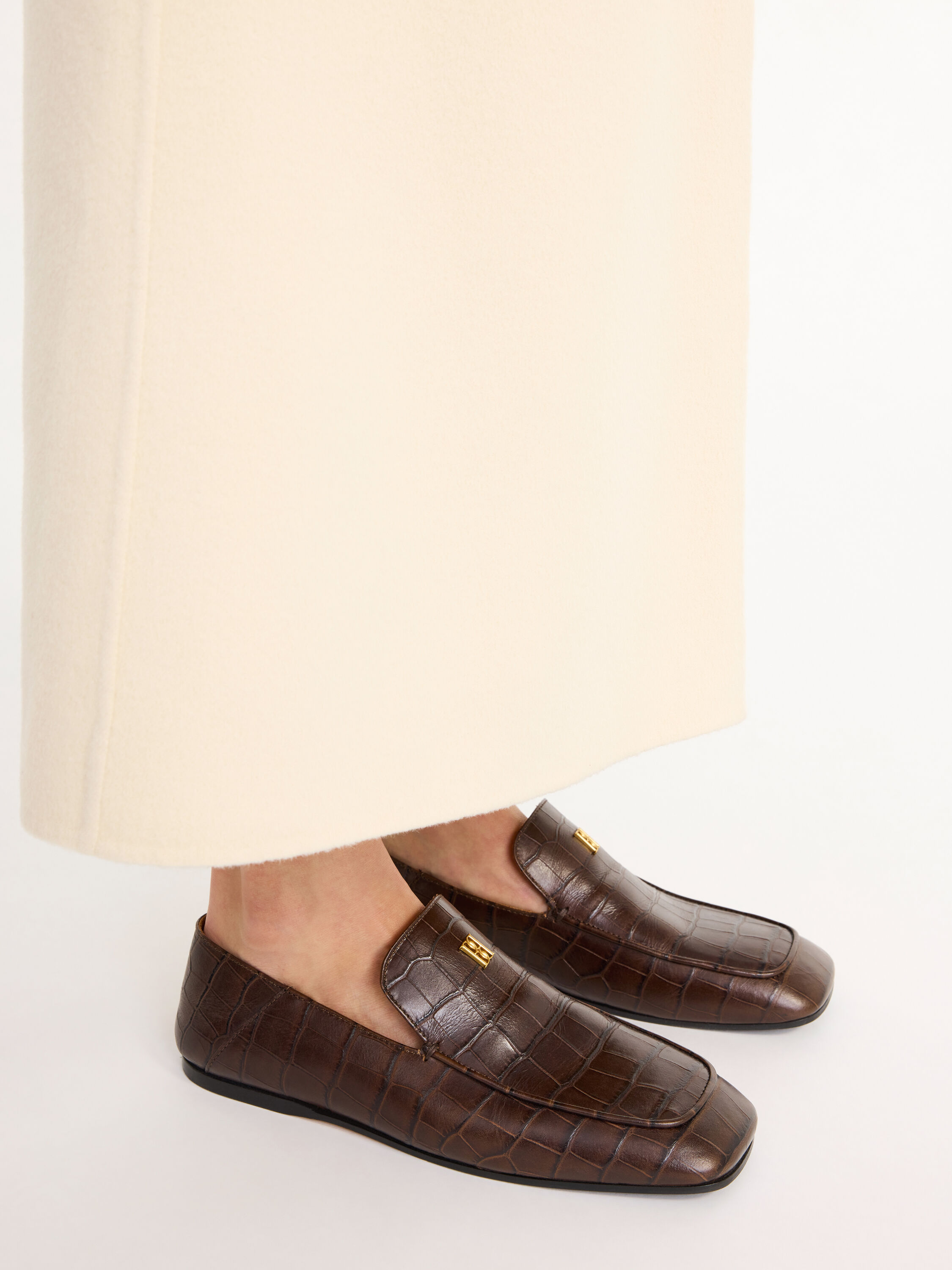 Loafers leather clearance