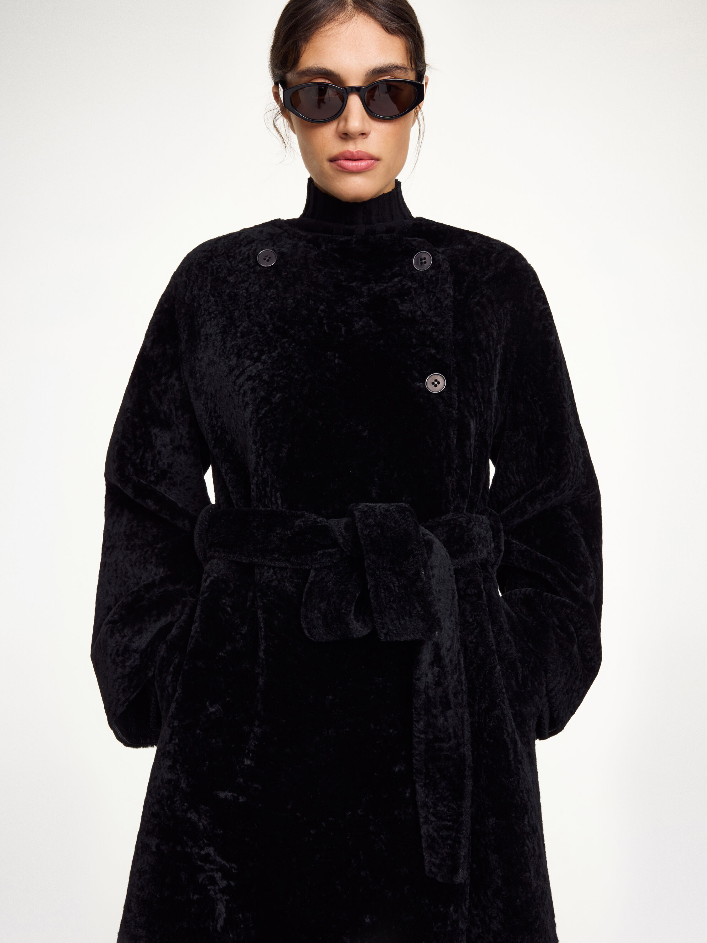 Sandria shearling coat