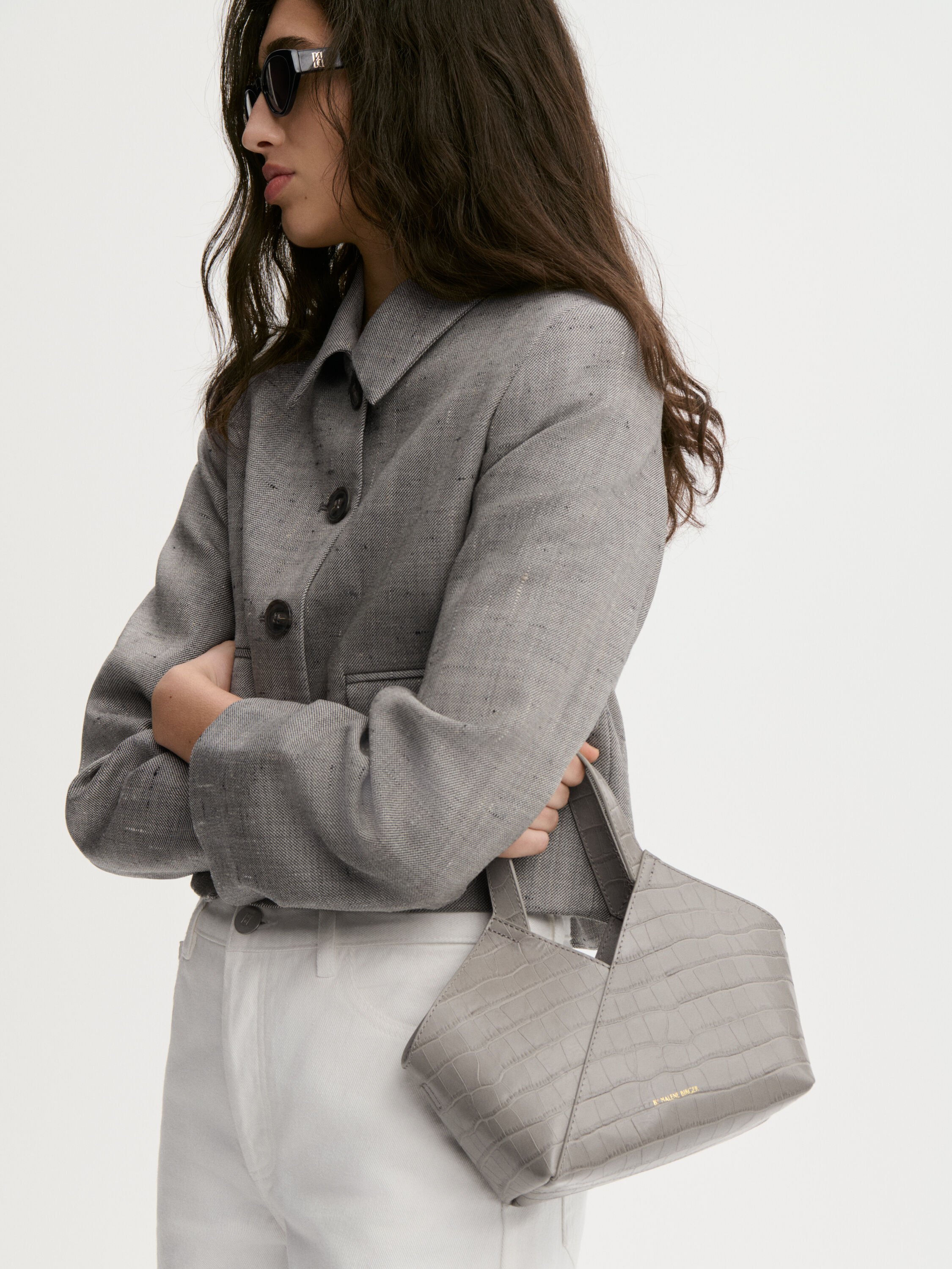 Lullie Croc leather bag