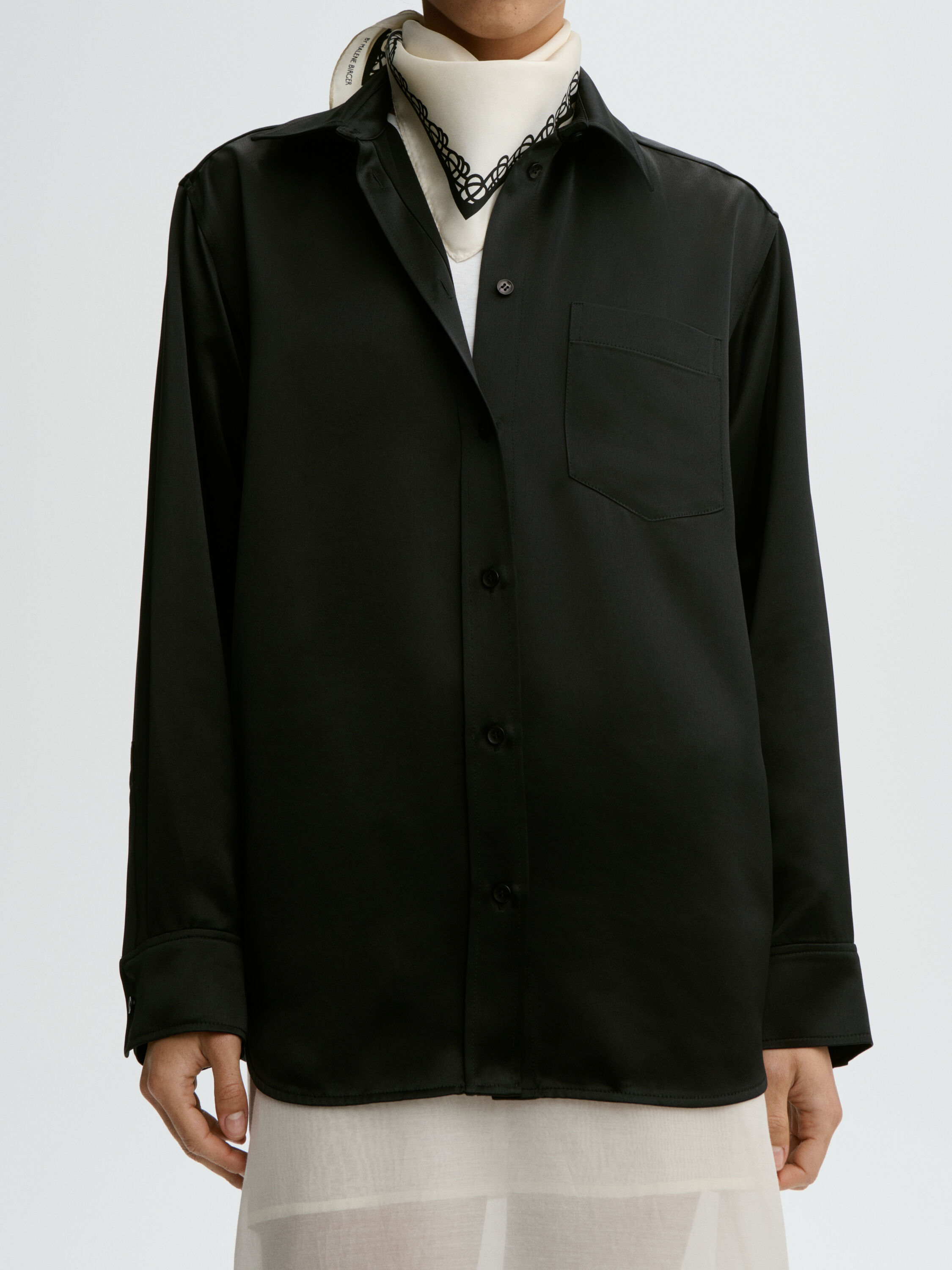 Audrey satin shirt
