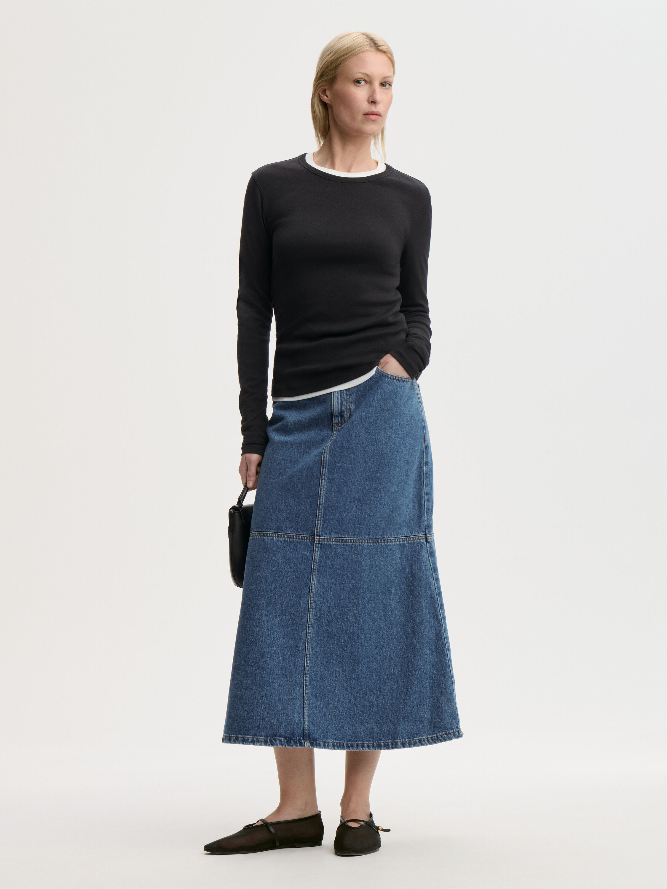 Solene denim skirt