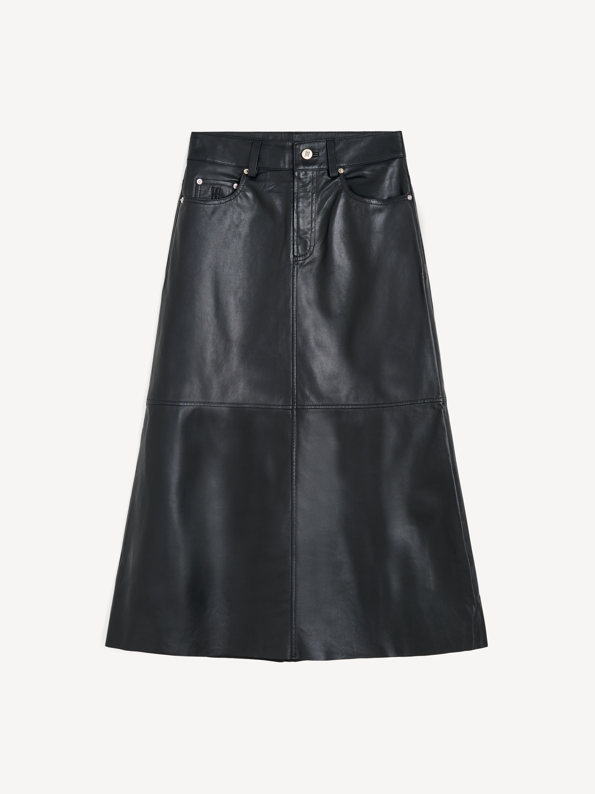 Solene leather skirt