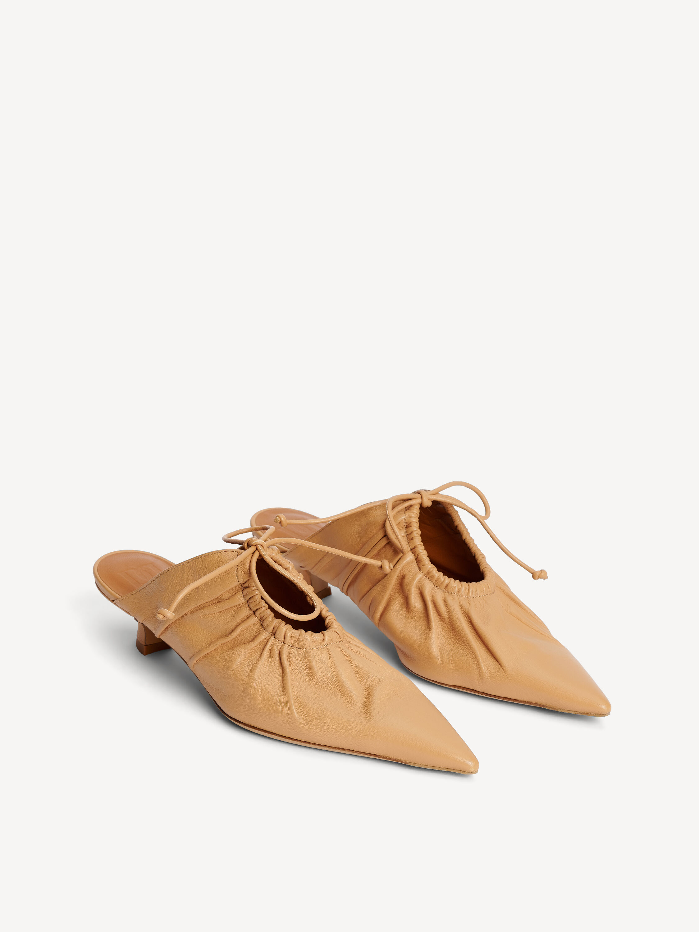 Masey leather mules