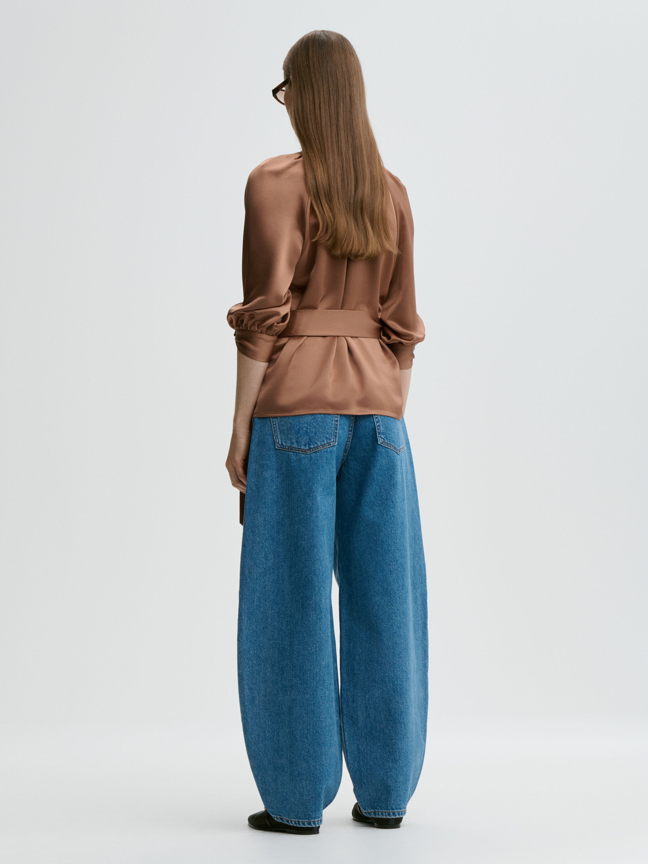 Pacey satin blouse