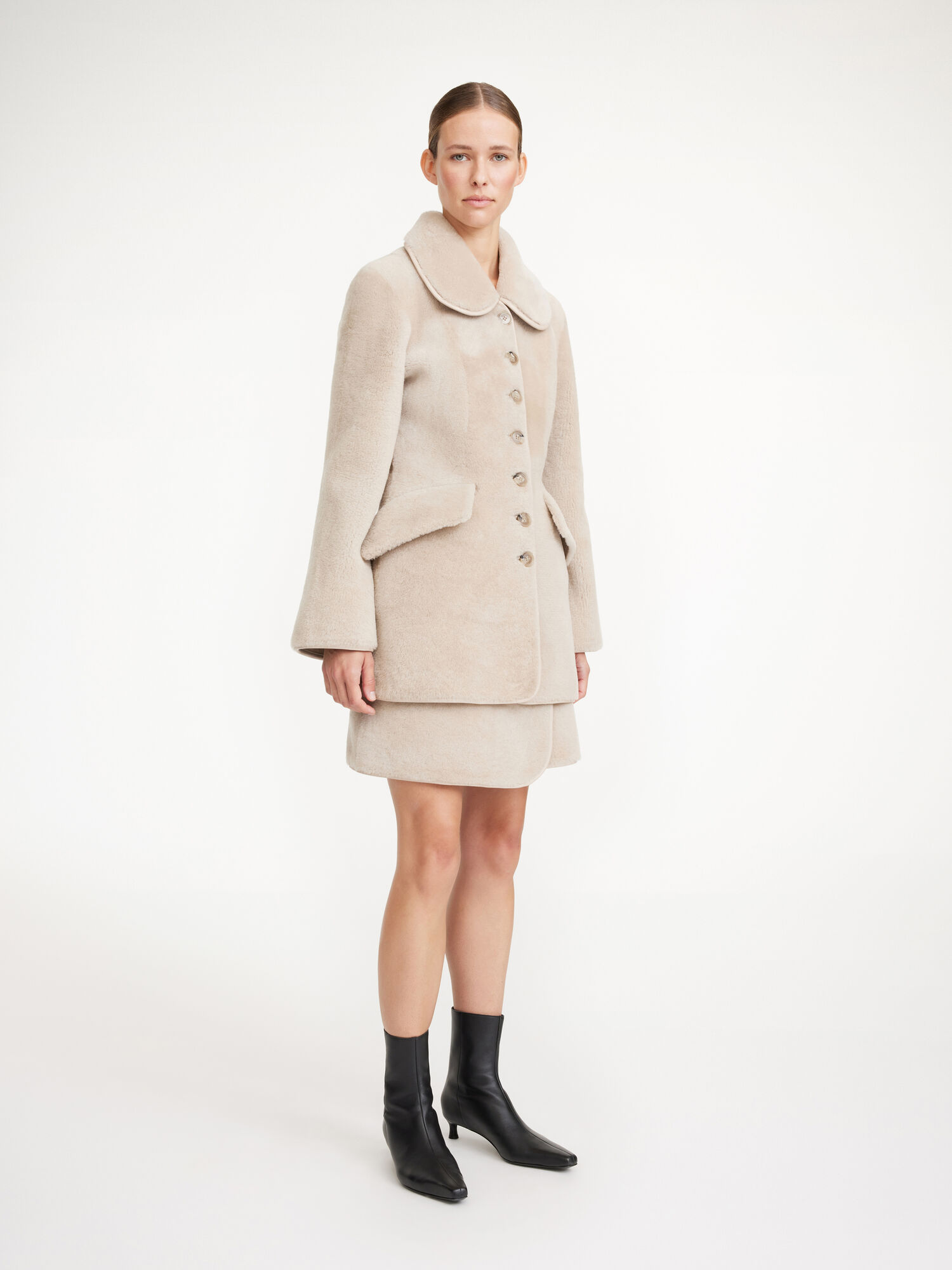 Adelina lamb fur jacket