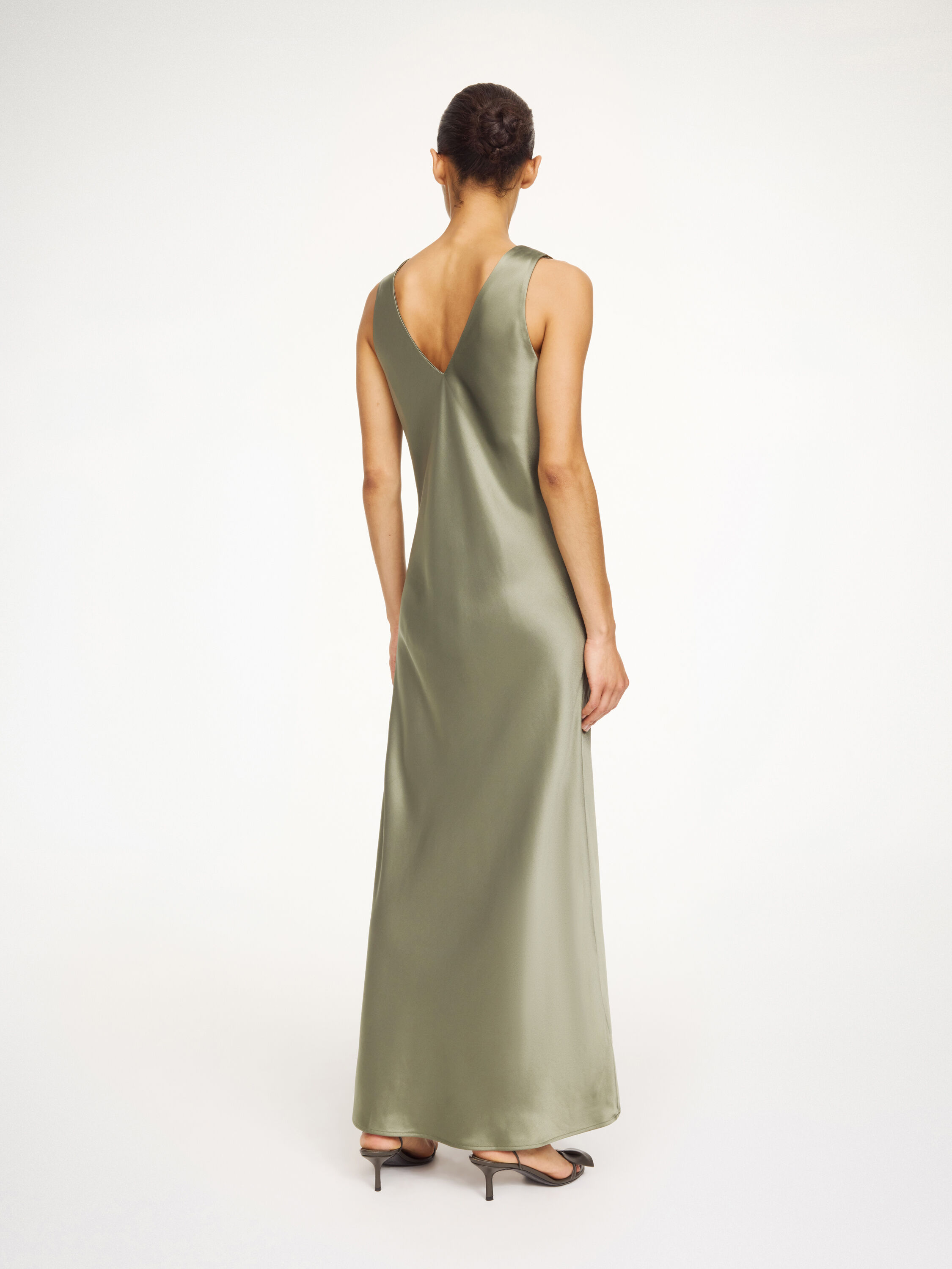 Levita satin maxi dress