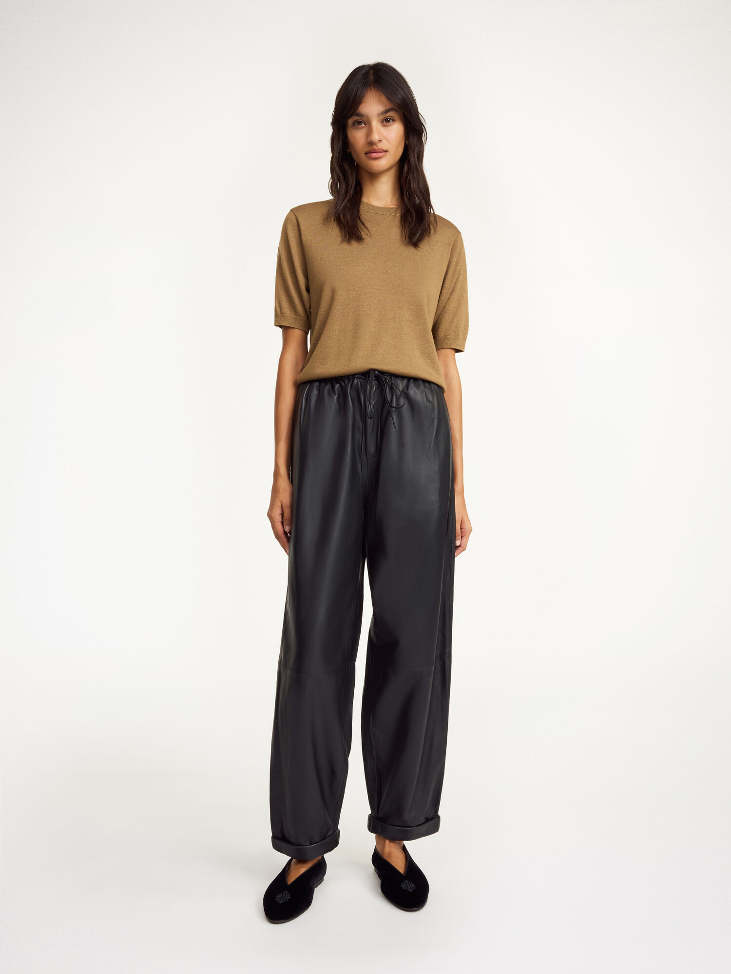 Joanni leather trousers